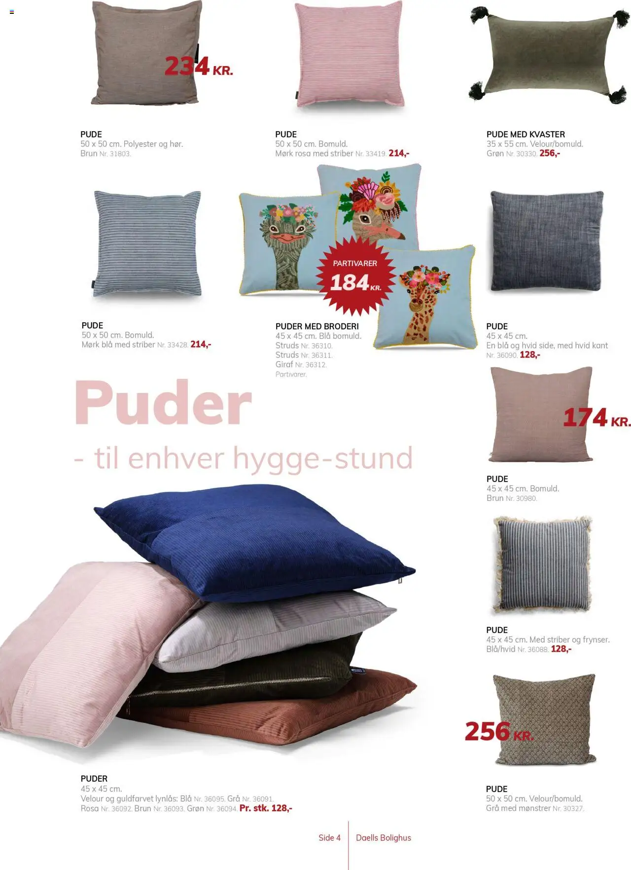 Daells Bolighus Tilbudsavis gyldig fra 10.04.2025 | Side: 4 | Produkter: Pude