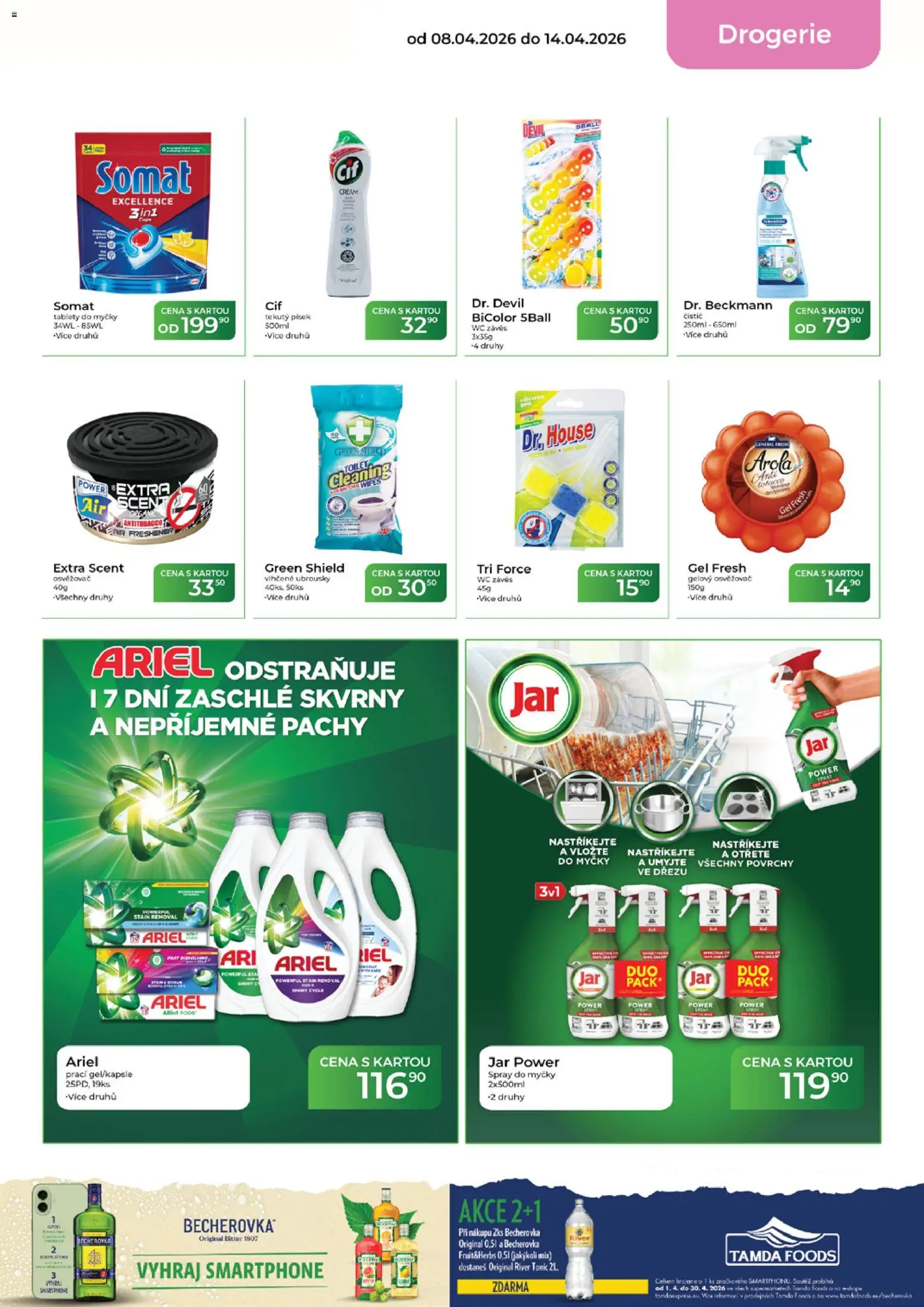 Tamda Foods leták od 08.04.2026 | Strana: 53 | Produkty: Smartphone, Ubrousky, Tonic, River tonic