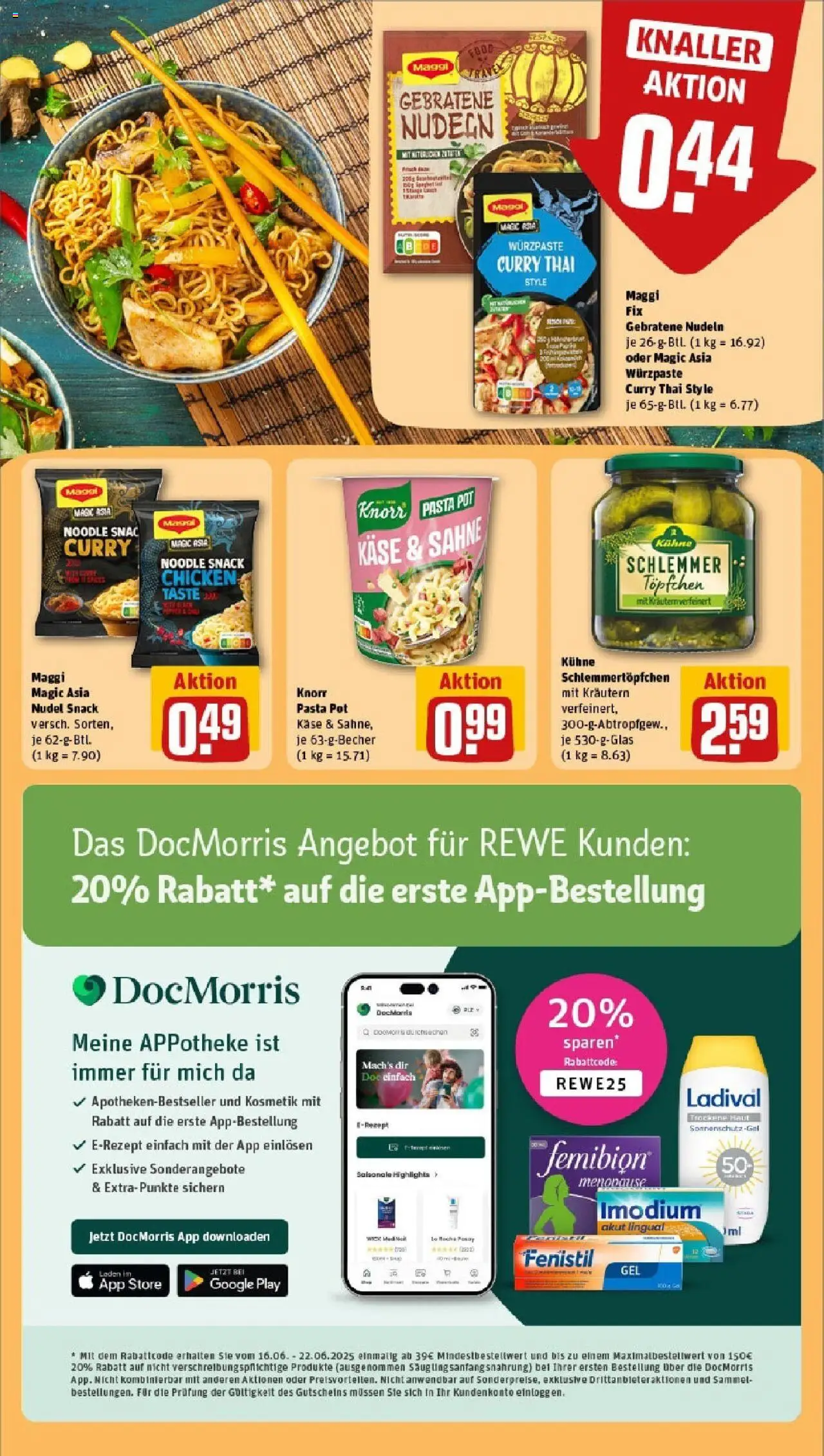 Rewe prospekt Ilvesheim	 - gültig ab dem 15.06.2025 | Seite: 18 | Produkte: Maggi fix, Pasta, Nudeln, Sahne