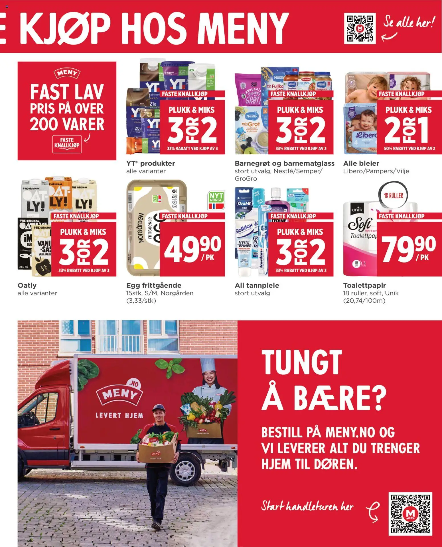 {H1} | Side: 7 | Produkter: Egg, Toalettpapir, Pasta, Лейка садовая