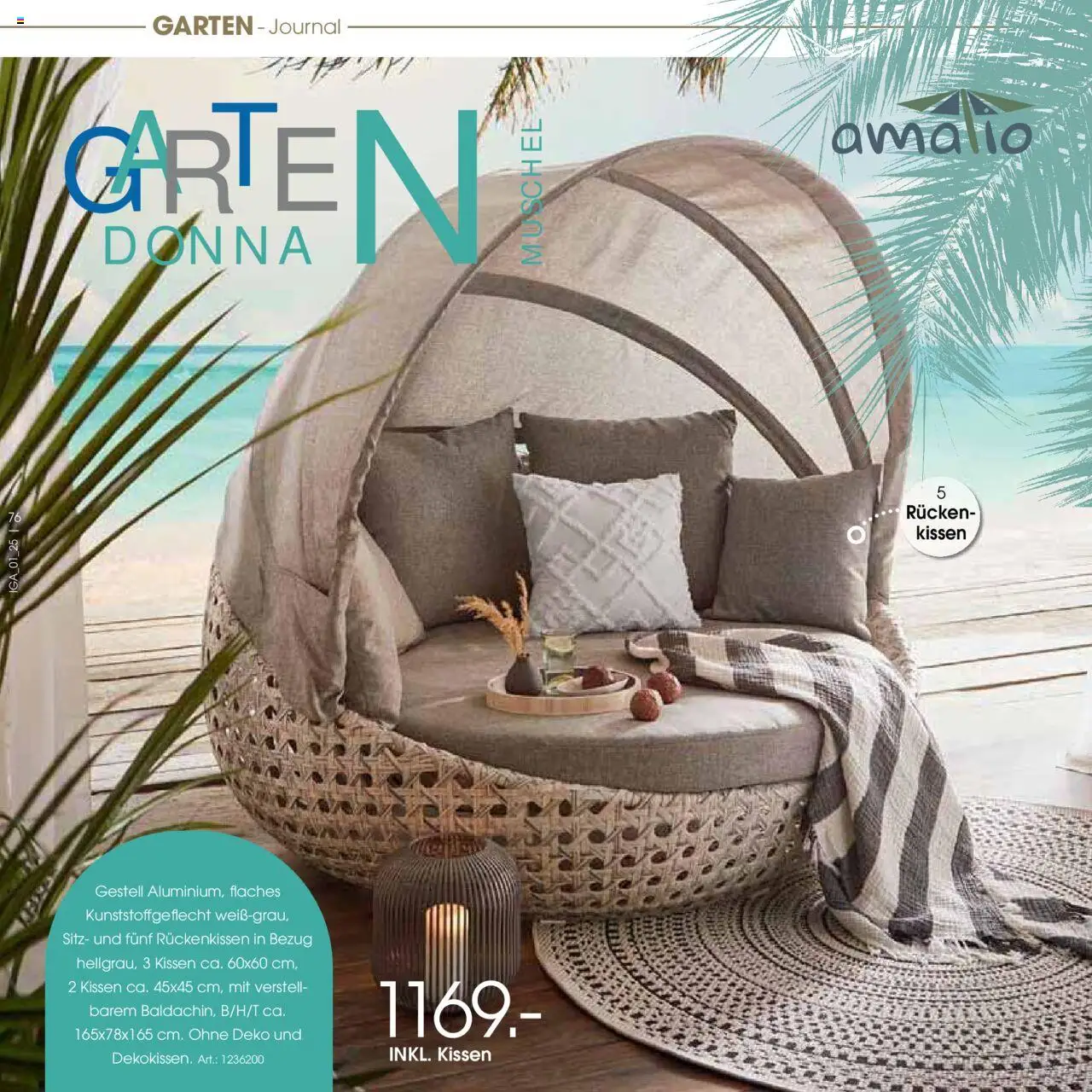 Zurbrüggen Garten Trends 2025 - gültig ab dem 18.02.2025 | Seite: 76 | Produkte: Kissen