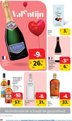Carrefour folder week 6 - Voorbeeld van een folder van Carrefour, geldig van 04.02.2026 | Pagina: 26 | Producten: Gin, Whisky, La