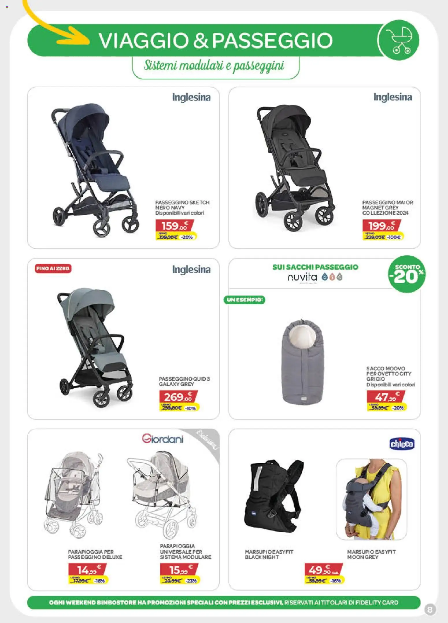 Volantino Bimbo store del 09.01.2026 | Pagina: 8 | Prodotti: Passeggino