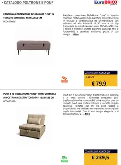 Anteprima del volantino Eurobrico Poltrone e Pouf catalogo valido a partire dal 23.07.2025 | Pagina: 46