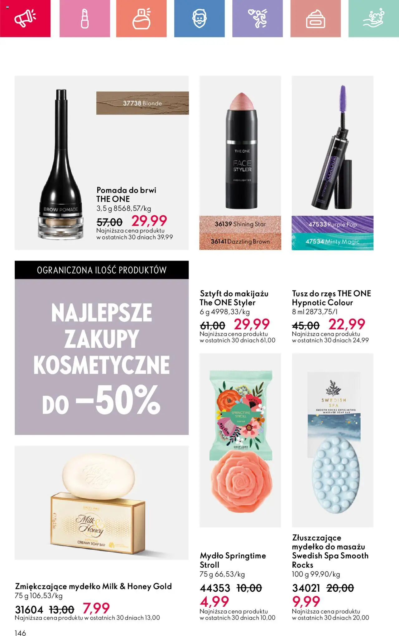 Oriflame Katalog 11 2025 od 27.07.2025 | Strona: 146 | Produkty: Tusz do rzęs, Mydło