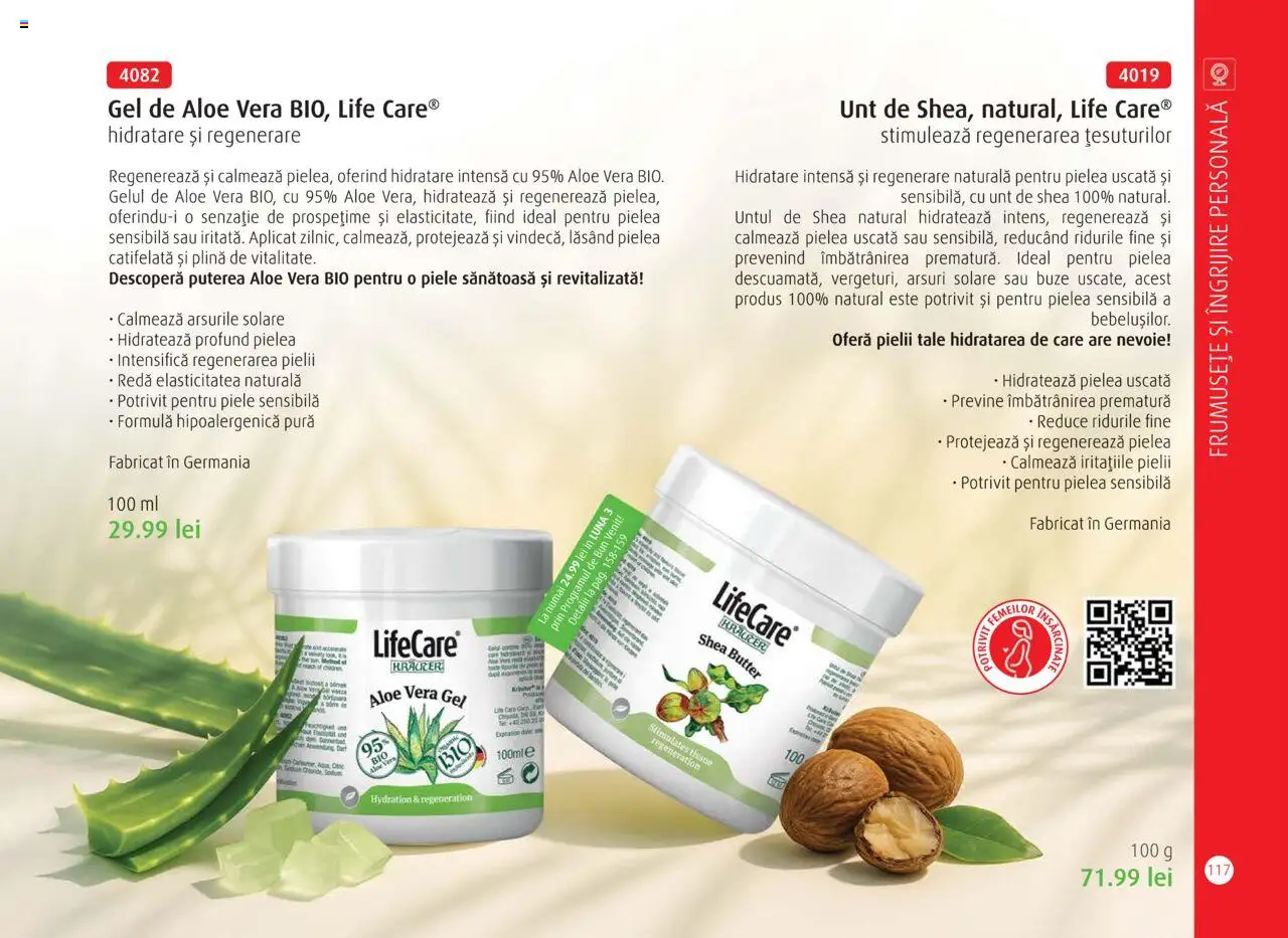 Noul catalog Life Care – valabil de la 01.10.2025 | Pagină: 119 | Produse: Şerit ödül, Aloe vera, Unt