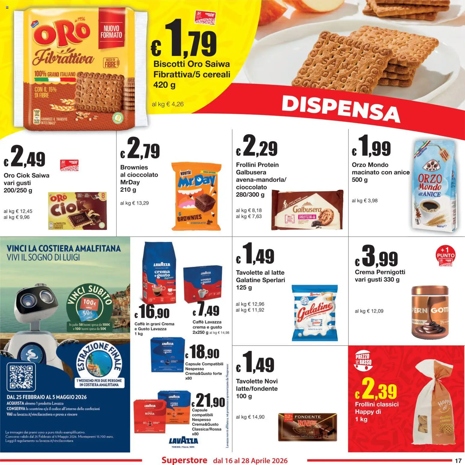 Volantino Sì con Te del 16.04.2026 | Pagina: 17 | Prodotti: Crema, Cioccolato, Latte, Macinato