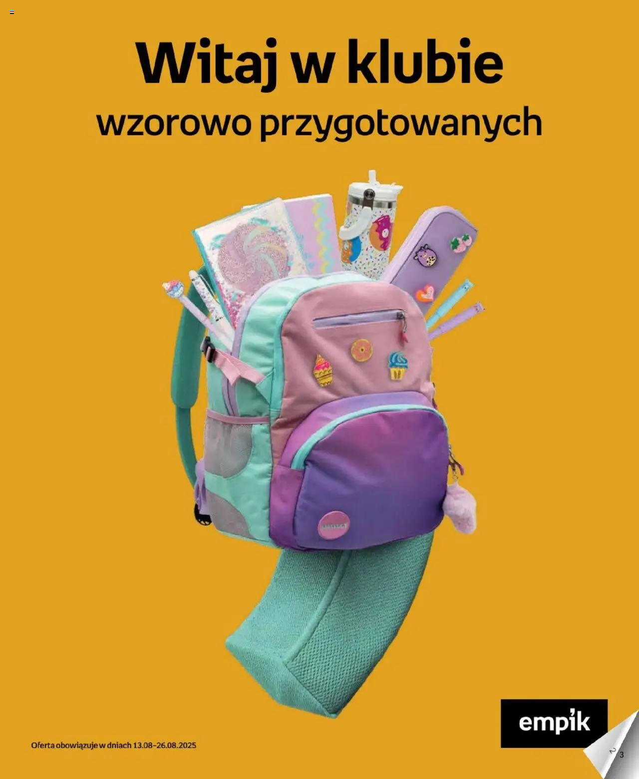 Empik promocje - Witaj w klubie wzorowo przygotowanych plecaki od 13.08.2025 | Strona: 1