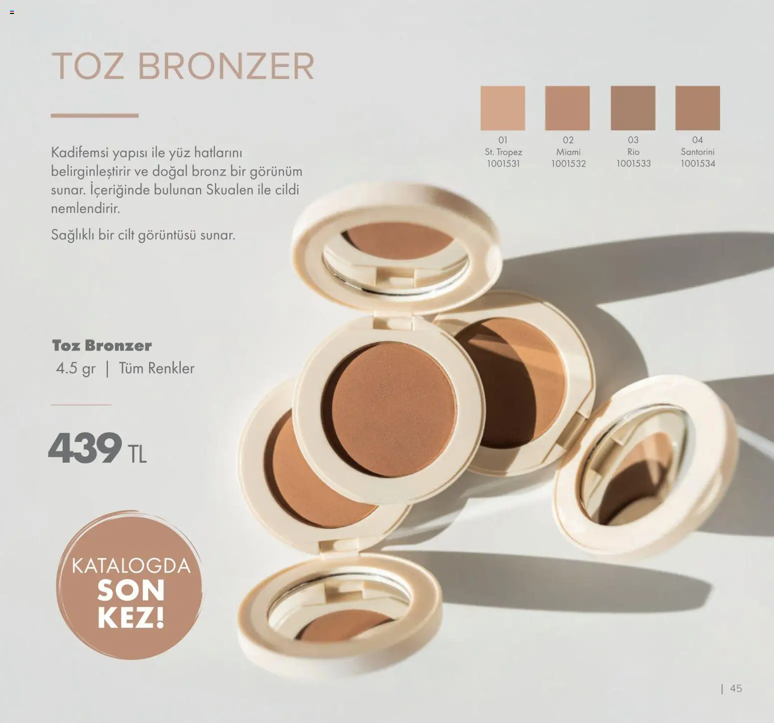 Farmasi Katalog - 01.01.2026 tarihinden itibaren geçerlidir | Sayfa: 45