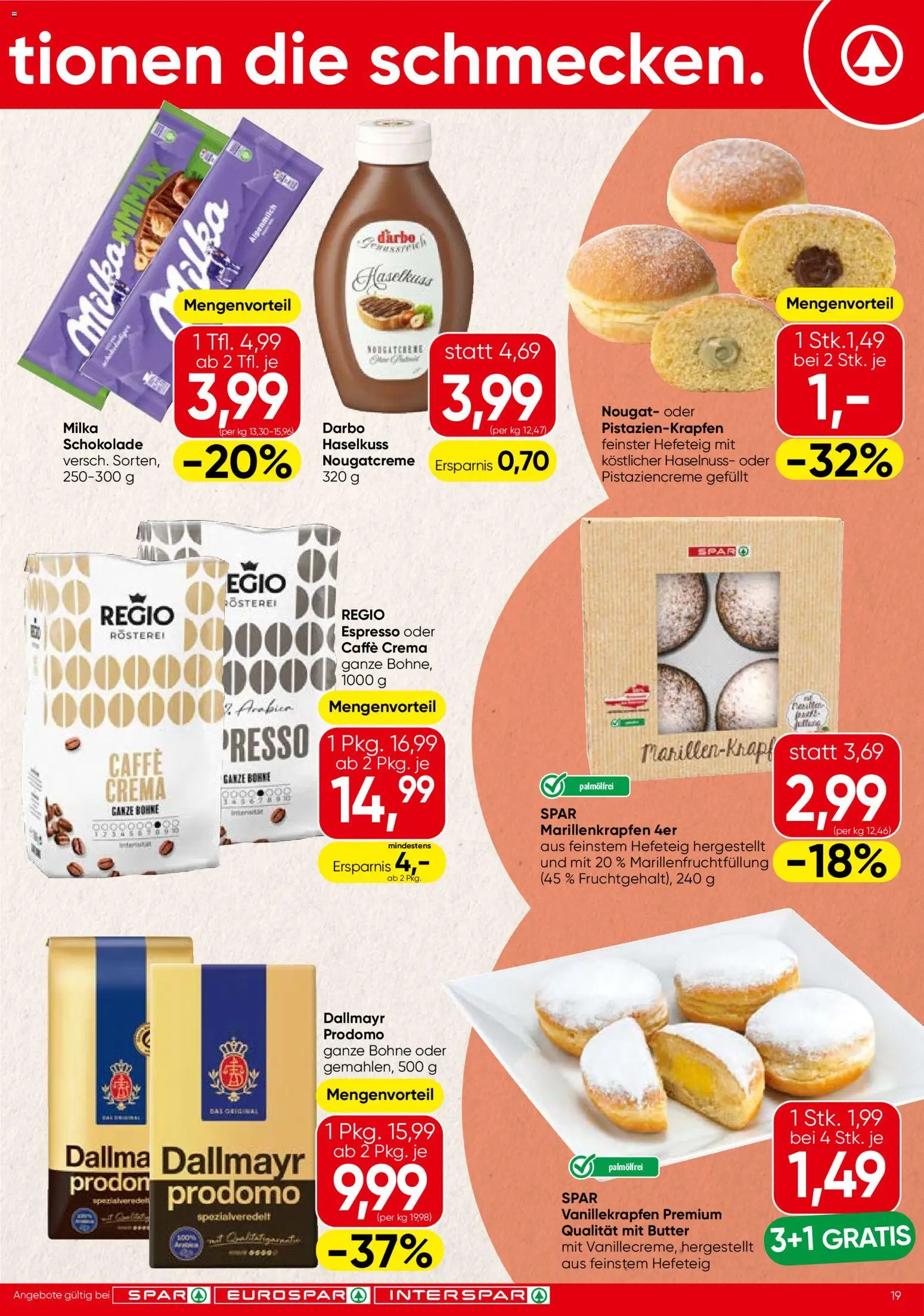 Spar Flugblatt - Burgenland gültig ab 06.11.2025 | Seite: 19 | Produkte: Butter, Schokolade