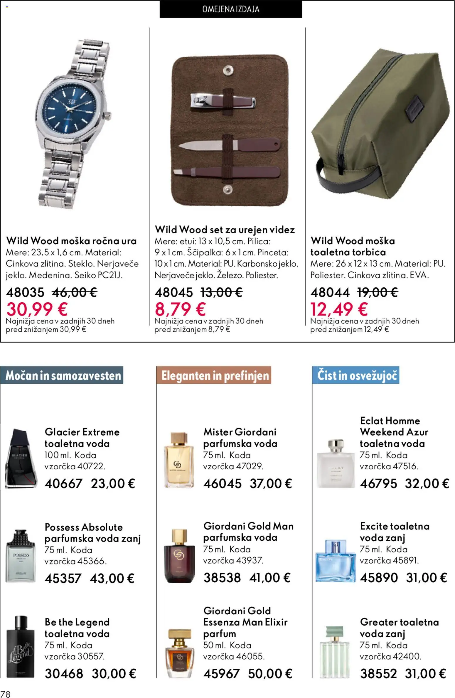 Novi Oriflame katalog ponudbe – veljaven od 22.04.2026 | Stran: 78 | Izdelki: Toaletna torbica, Ura, Parfum, Voda