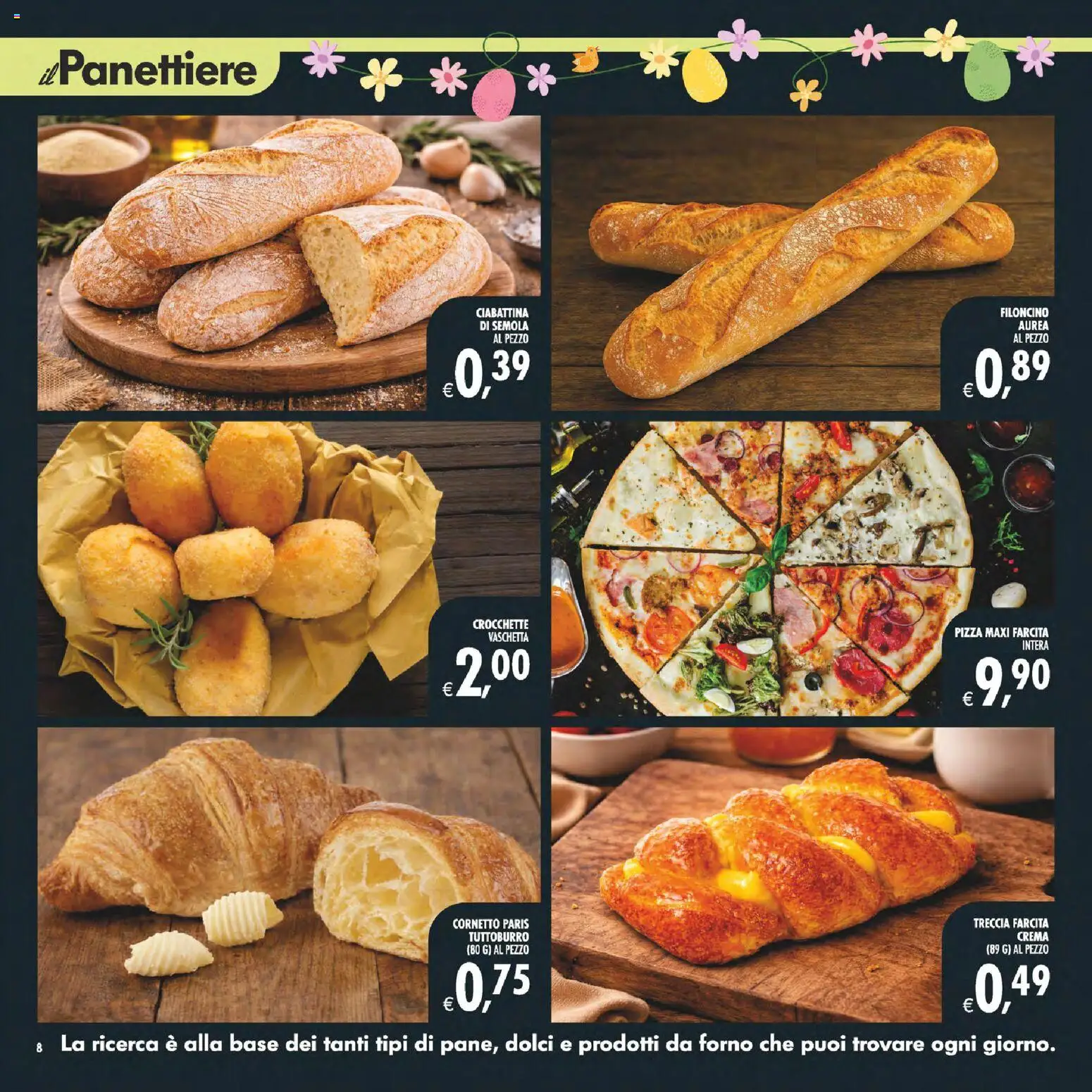 Volantino Decò del 27.03.2026 | Pagina: 8 | Prodotti: Crema, Pizza, Cornetto, Crocchette