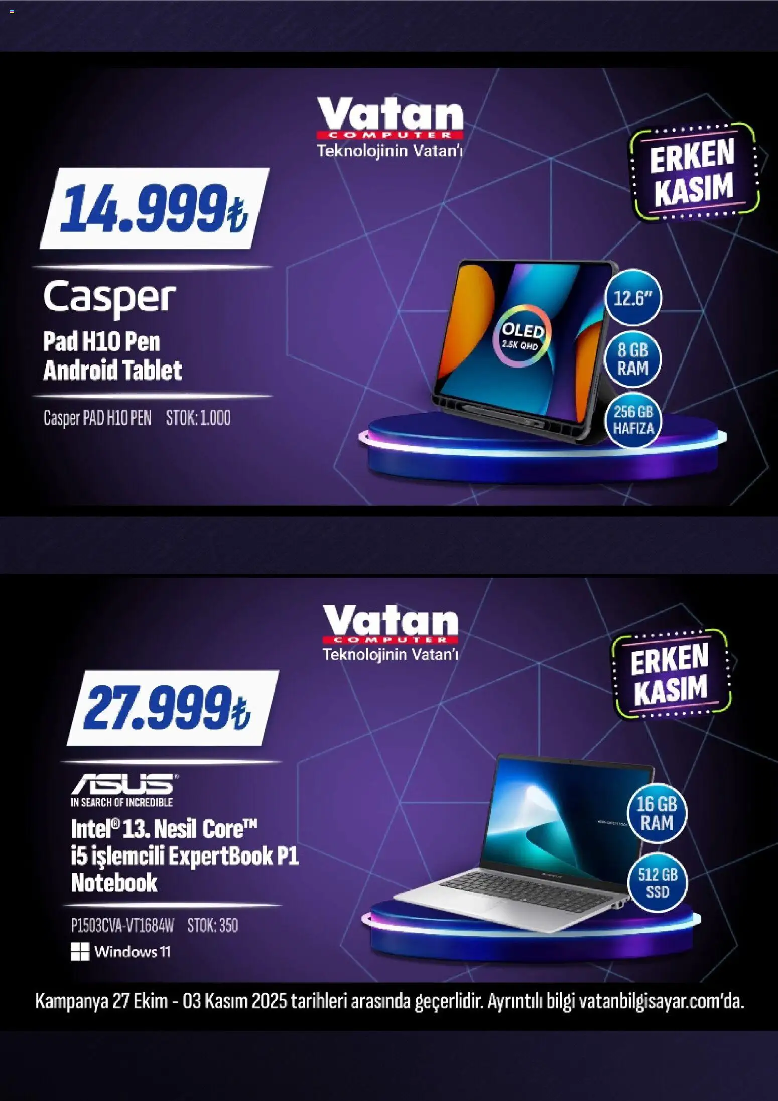 Vatan Bilgisayar İndirim - 27.10.2025 tarihinden itibaren geçerlidir | Sayfa: 2 | Ürünler: Tablet