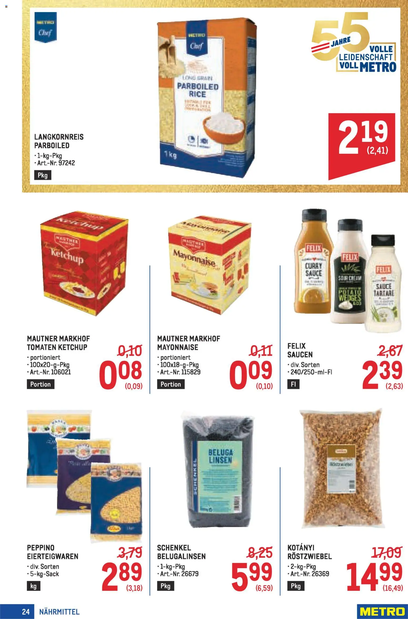 Metro Profi gültig ab 05.03.2026 | Seite: 24 | Produkte: Ketchup, Mayonnaise, Tomaten