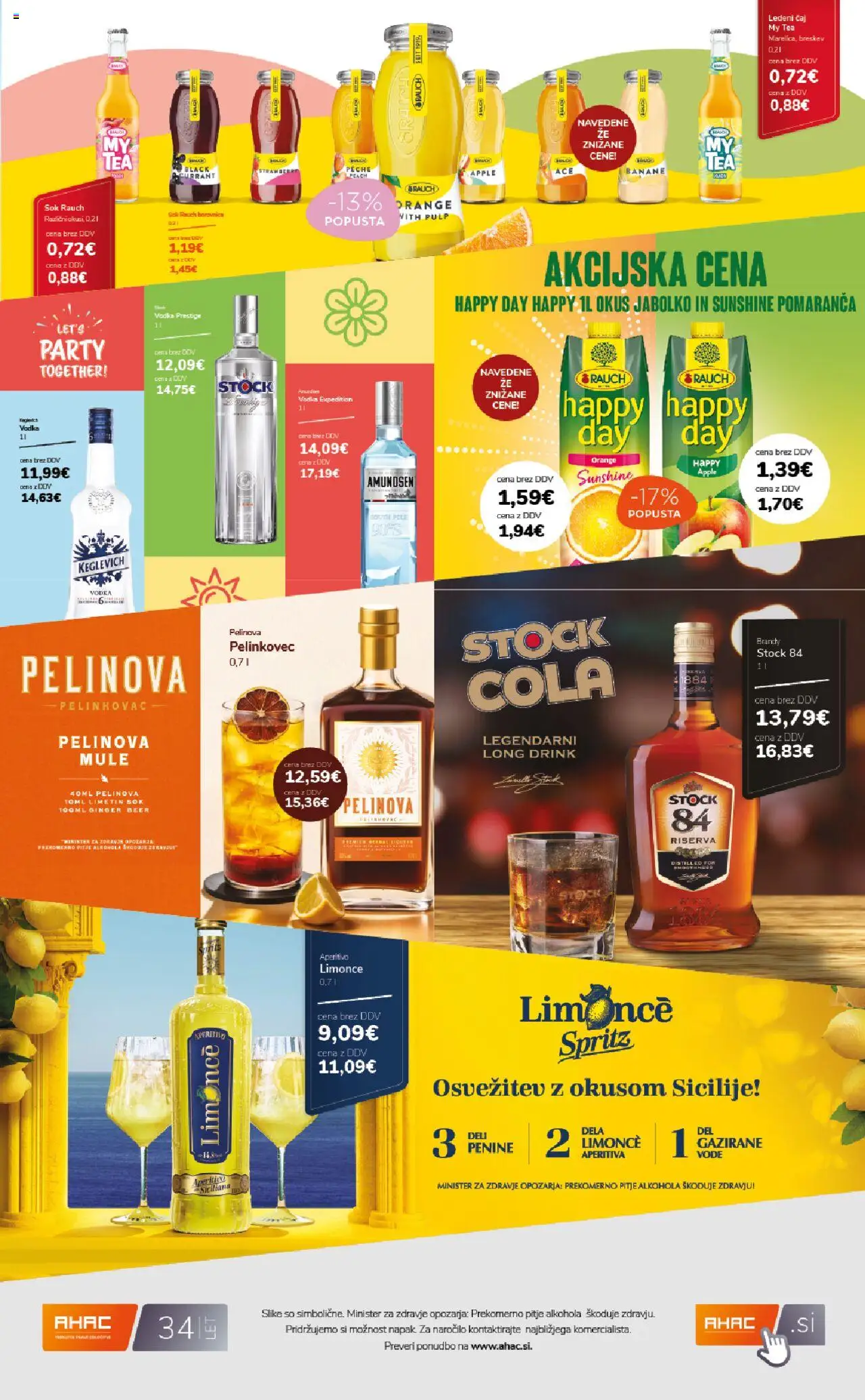 Ahac katalog │ velja od 01.07.2025 | Stran: 19 | Izdelki: Ledeni čaj, Caj, Vodka, Breskev