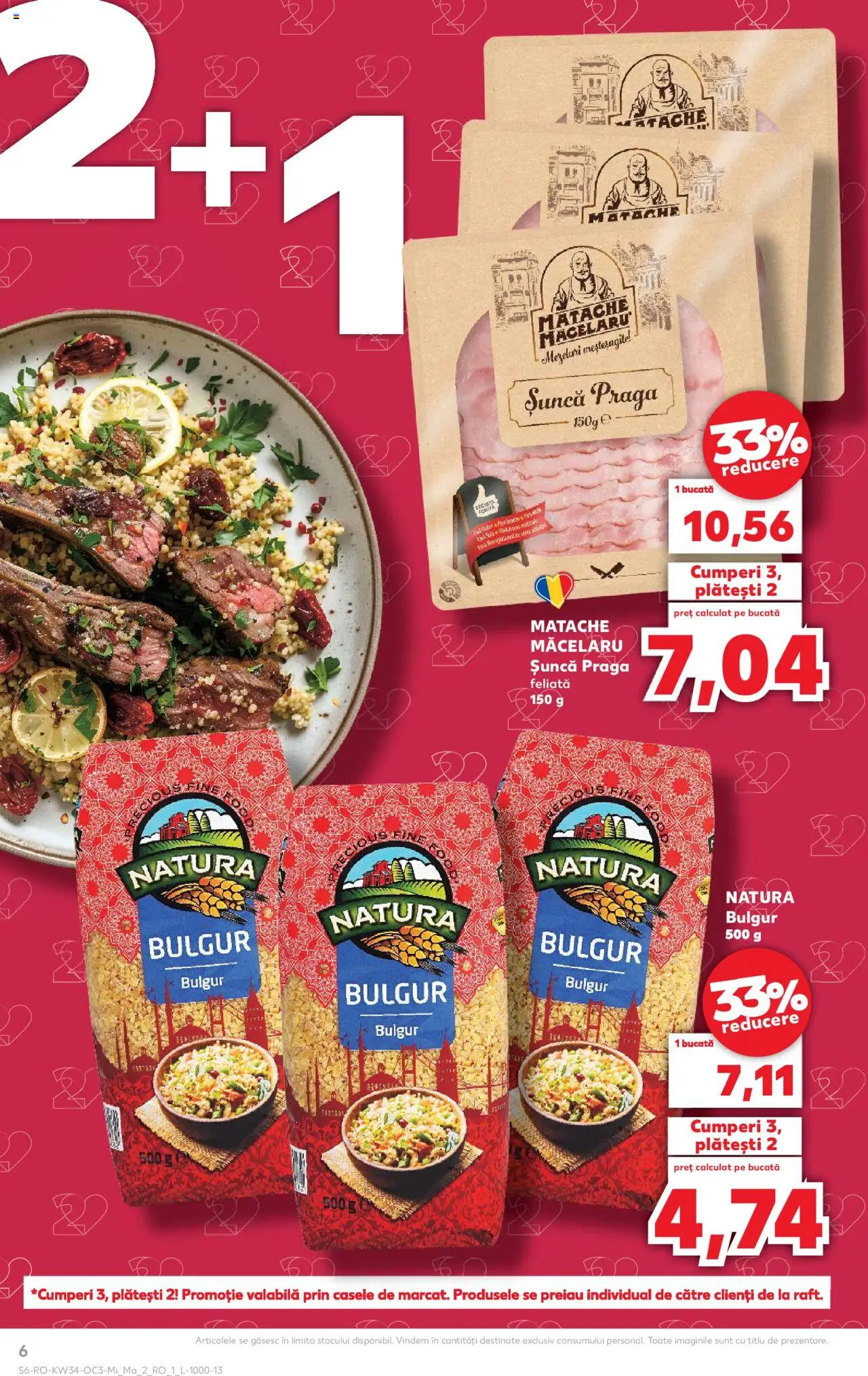Kaufland RO akciós ujság - amely érvényes a következő dátumtól: 20.08.2025 | Oldal: 6 | Termékek: Bulgur