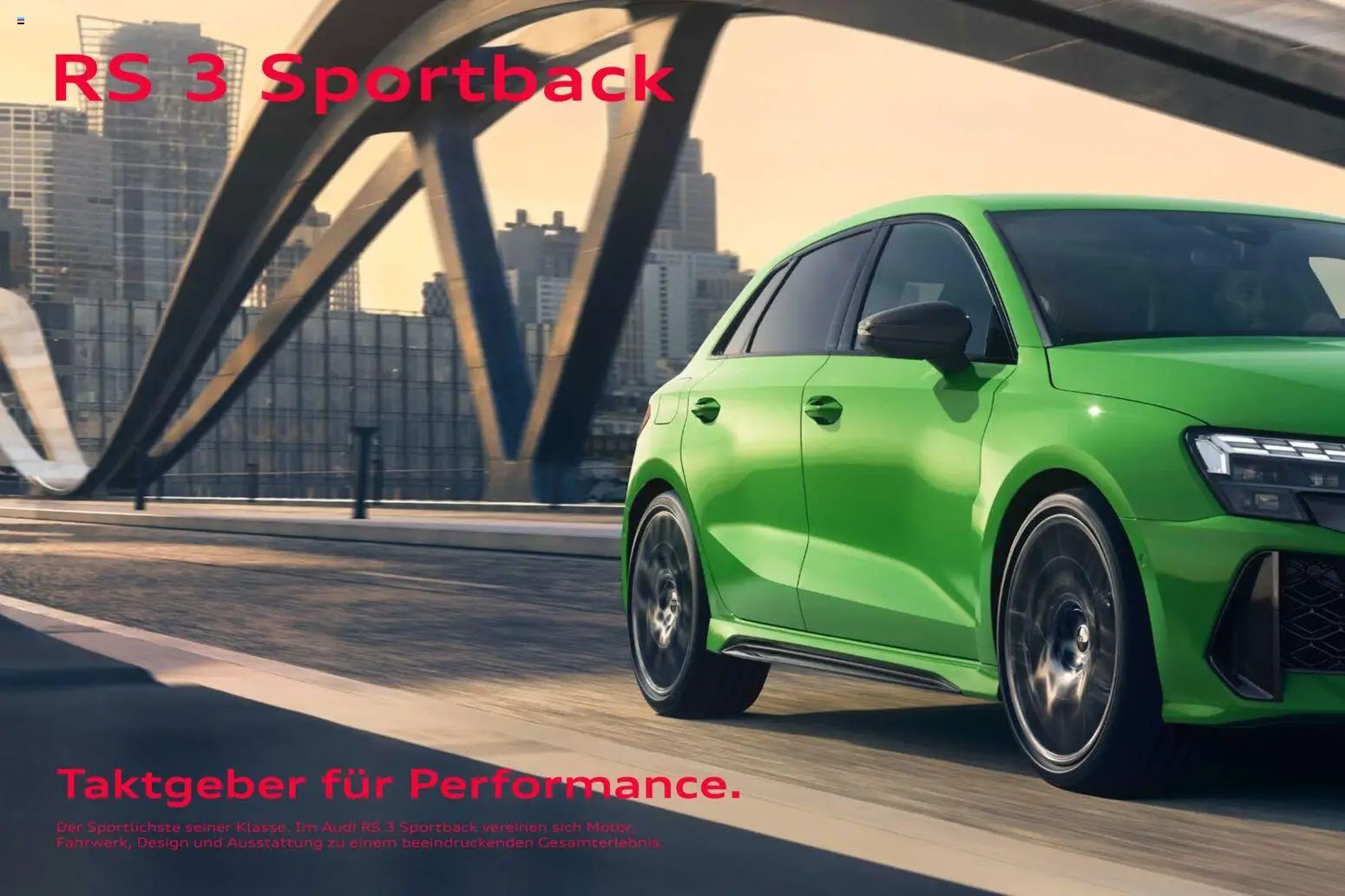Audi RS 3 Sportback / RS 3 Limousine – gültig ab 28.10.2025 | Seite: 2