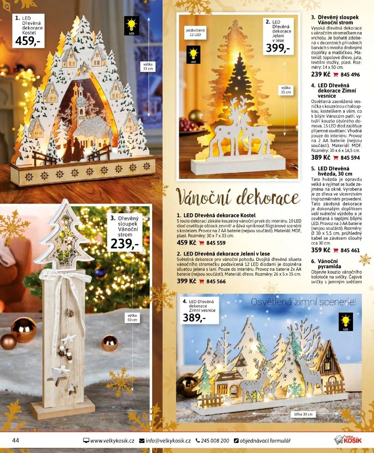Velký Košík katalog říjen od 01.10.2025 | Strana: 44 | Produkty: Kabel, Svíčky, Baterie, LED