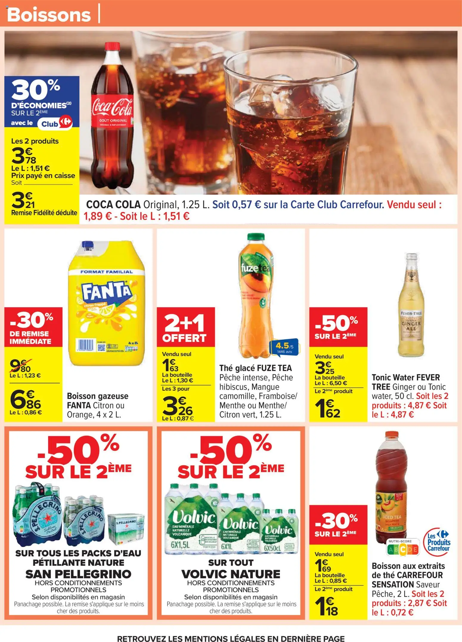 {H1} | Page: 44 | Produits: Eau minérale, Citron, Thé glacé, Thé