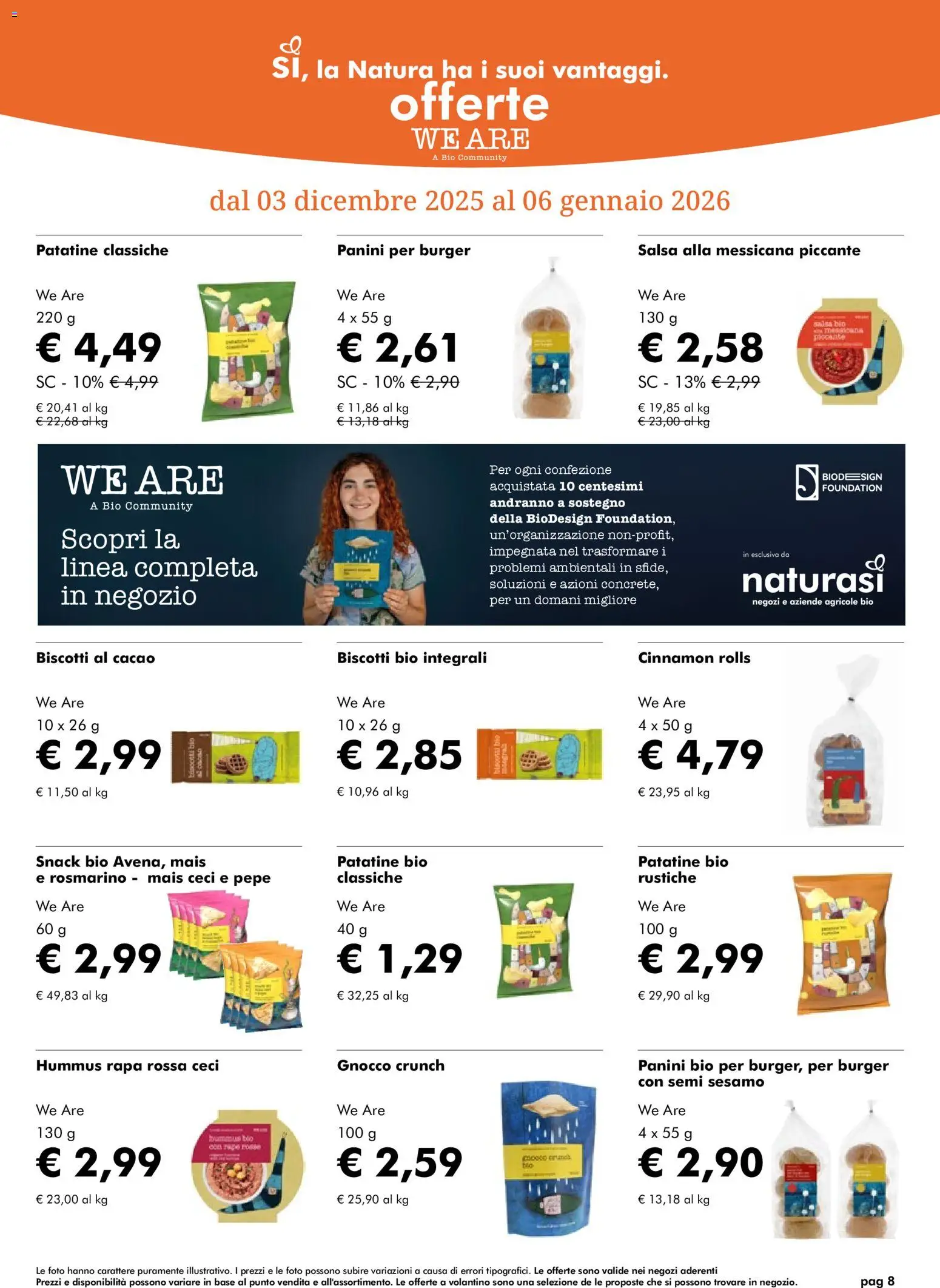 Volantino Natura Sì del 03.12.2025 | Pagina: 8