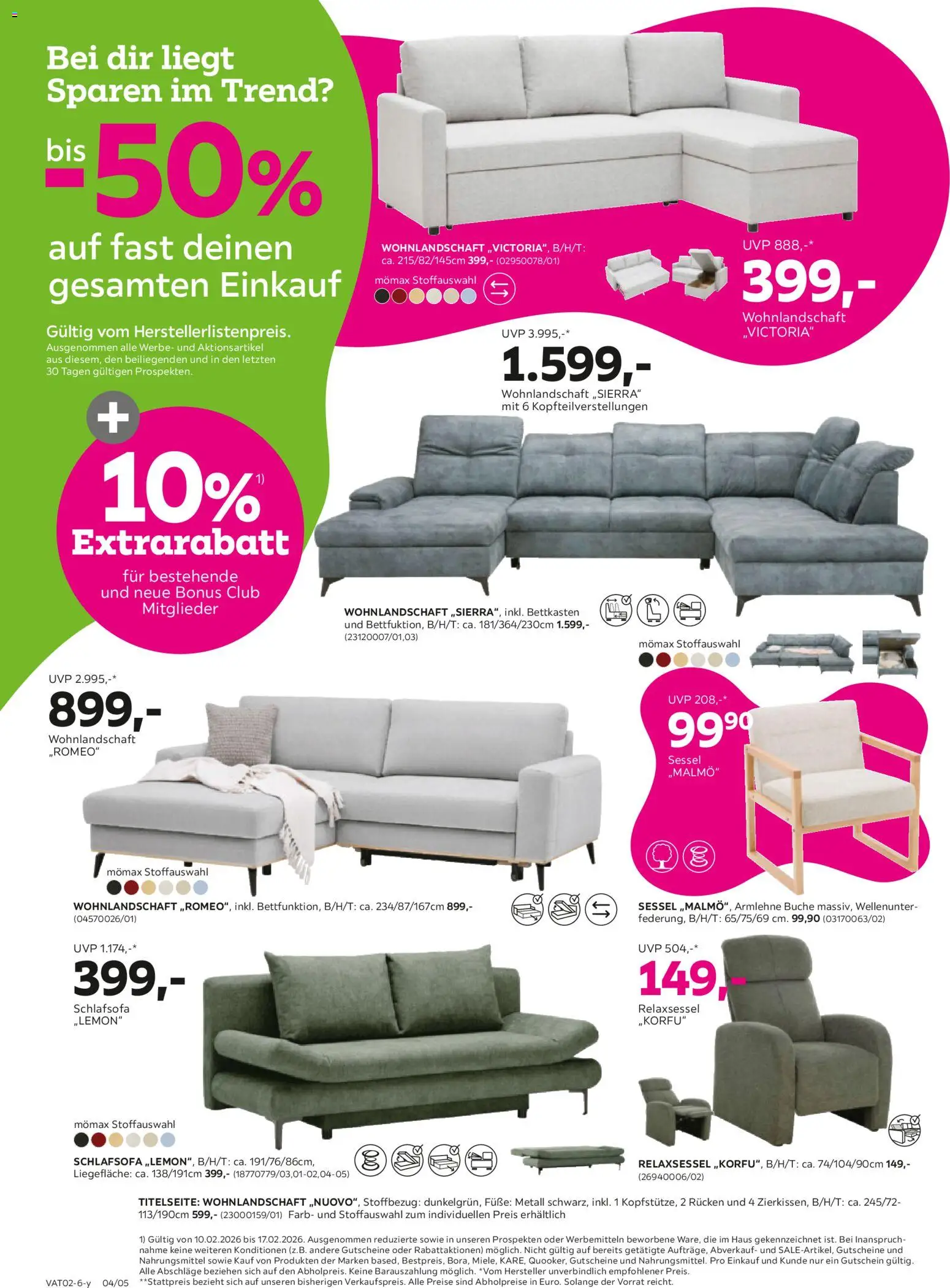 Mömax Prospekt aktuell gültig ab 10.02.2026 | Seite: 4 | Produkte: Sessel