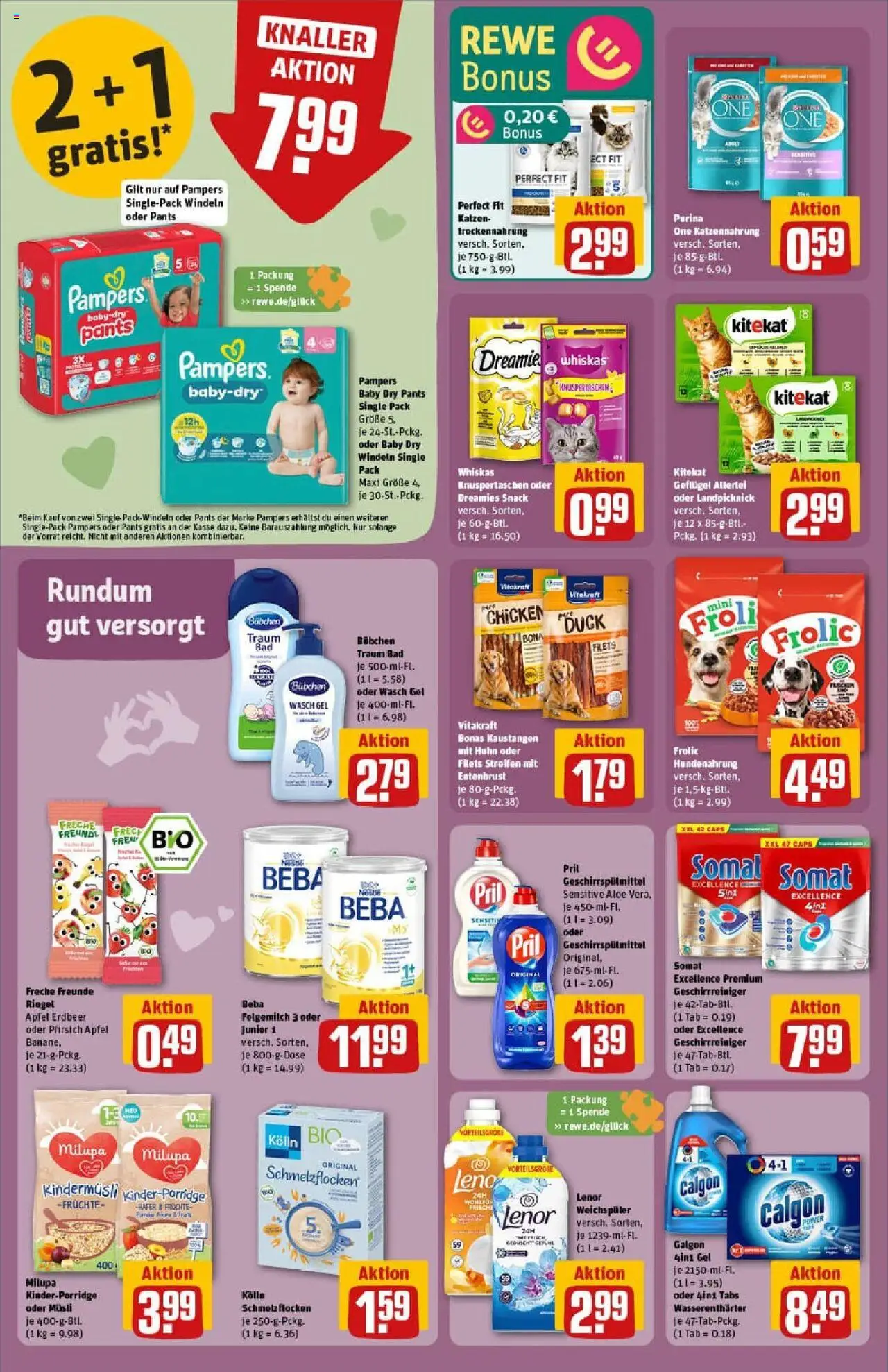 Rewe prospekt Erkelenz	 - gültig ab dem 11.08.2025 | Seite: 24 | Produkte: Lenor, Kolln, Bad, Whiskas