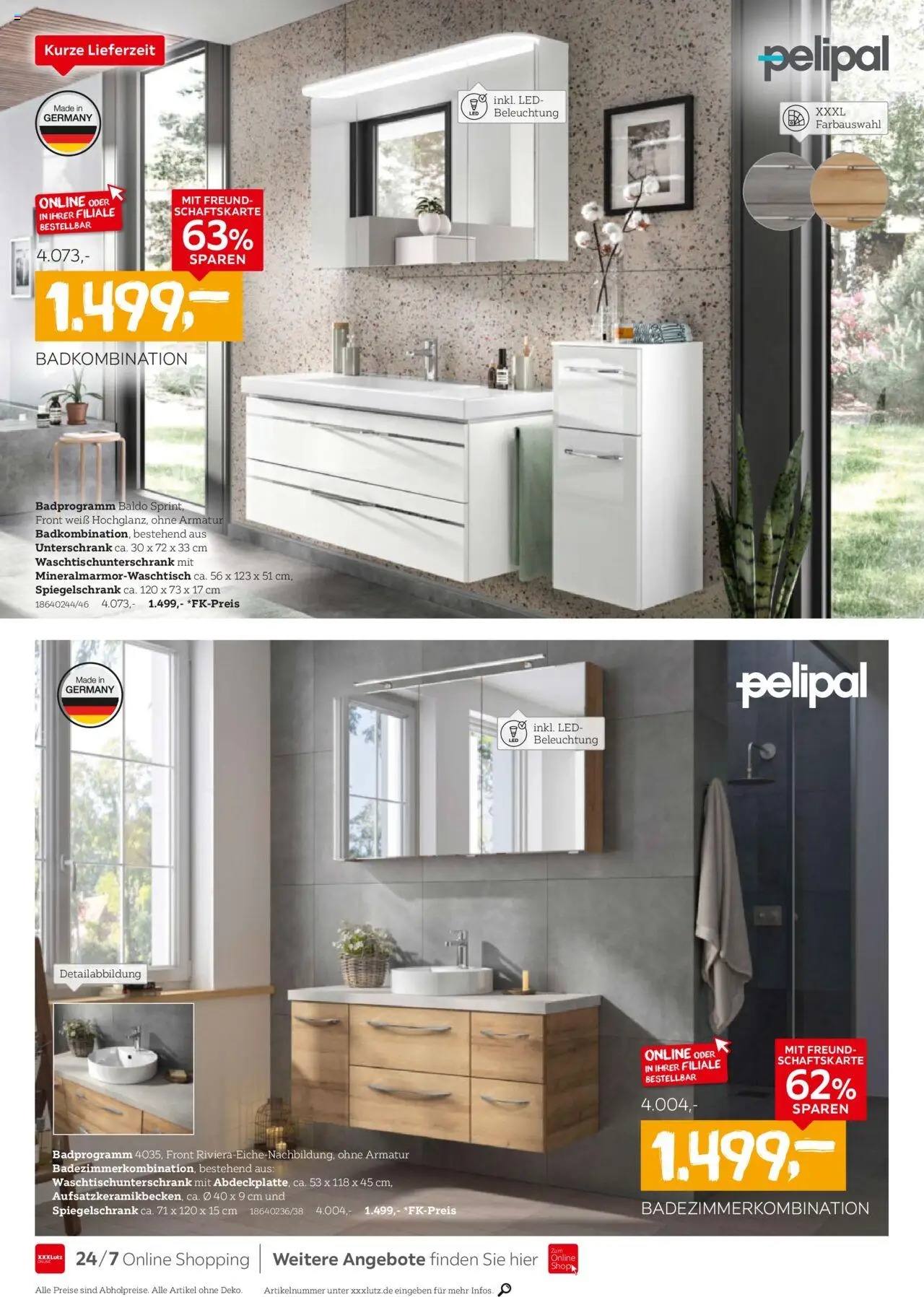 XXXL Lutz Bad Spezial - gültig ab dem 25.08.2025 | Seite: 10 | Produkte: Armatur, Spiegelschrank, Unterschrank
