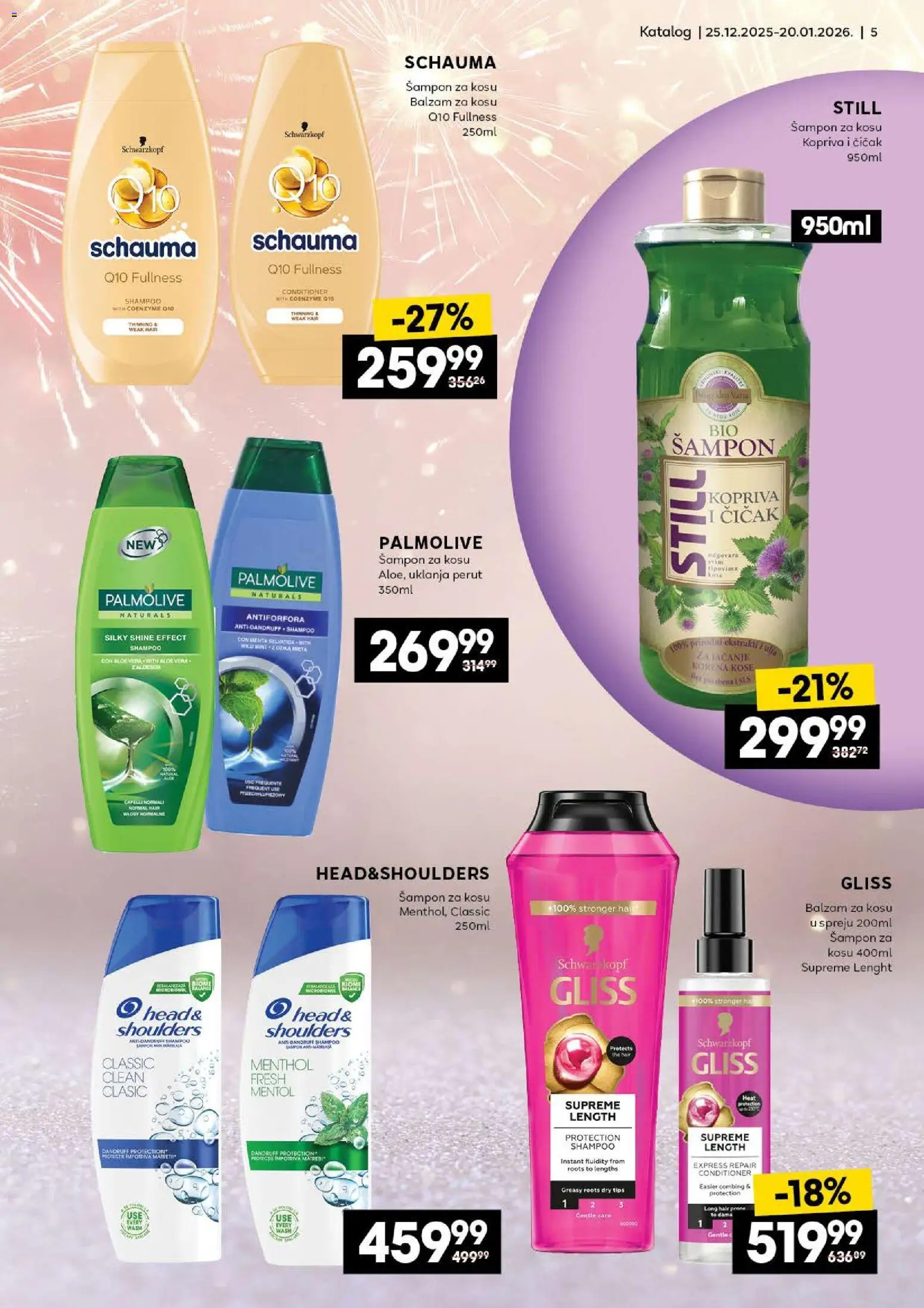 Idea katalog - važi od 25.12.2025 | Strana: 5 | Proizvode: Palmolive, Šampon, Balzam, Balzam za kosu