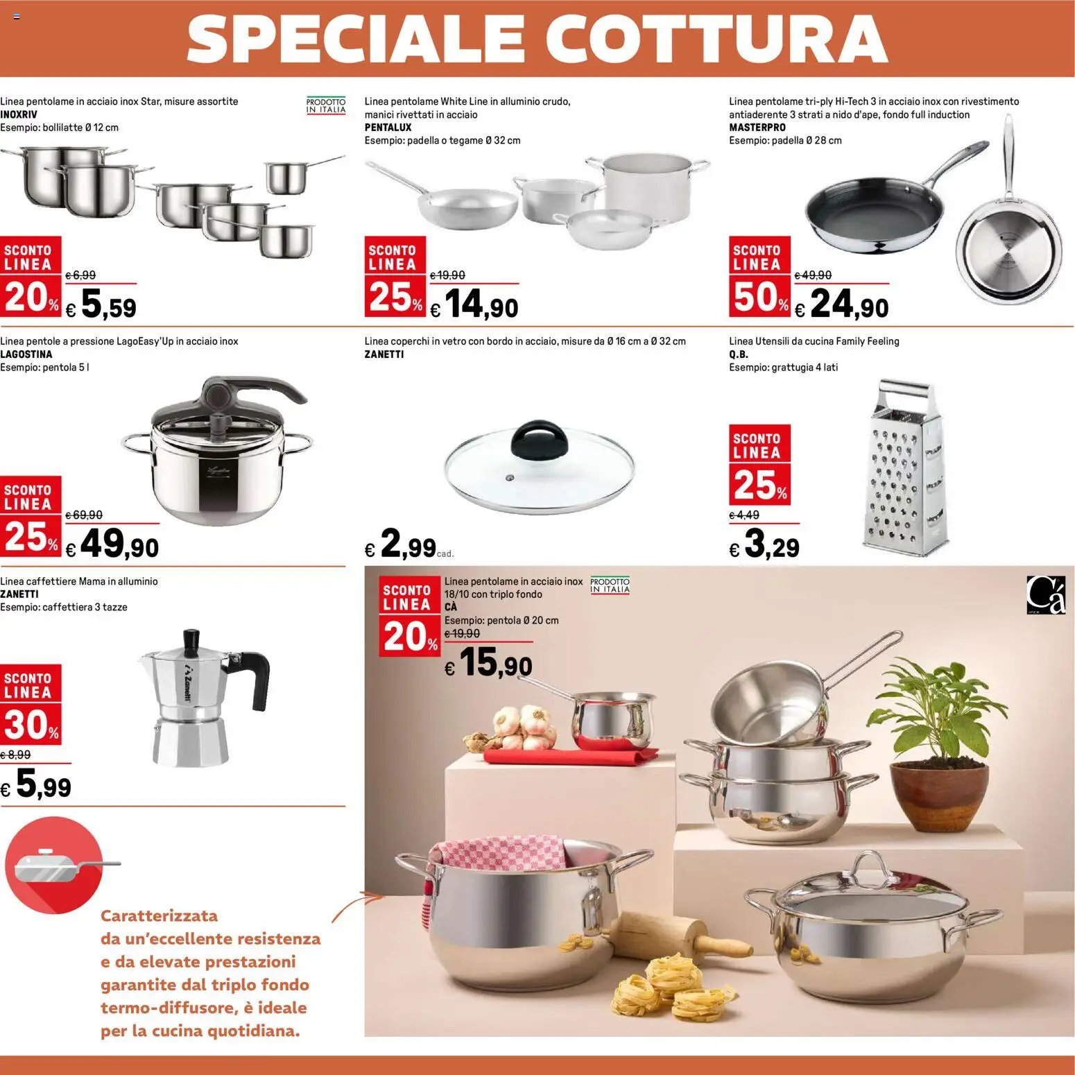 Volantino Iper del 31.12.2025 | Pagina: 38 | Prodotti: Caffettiera, Padella, Alluminio