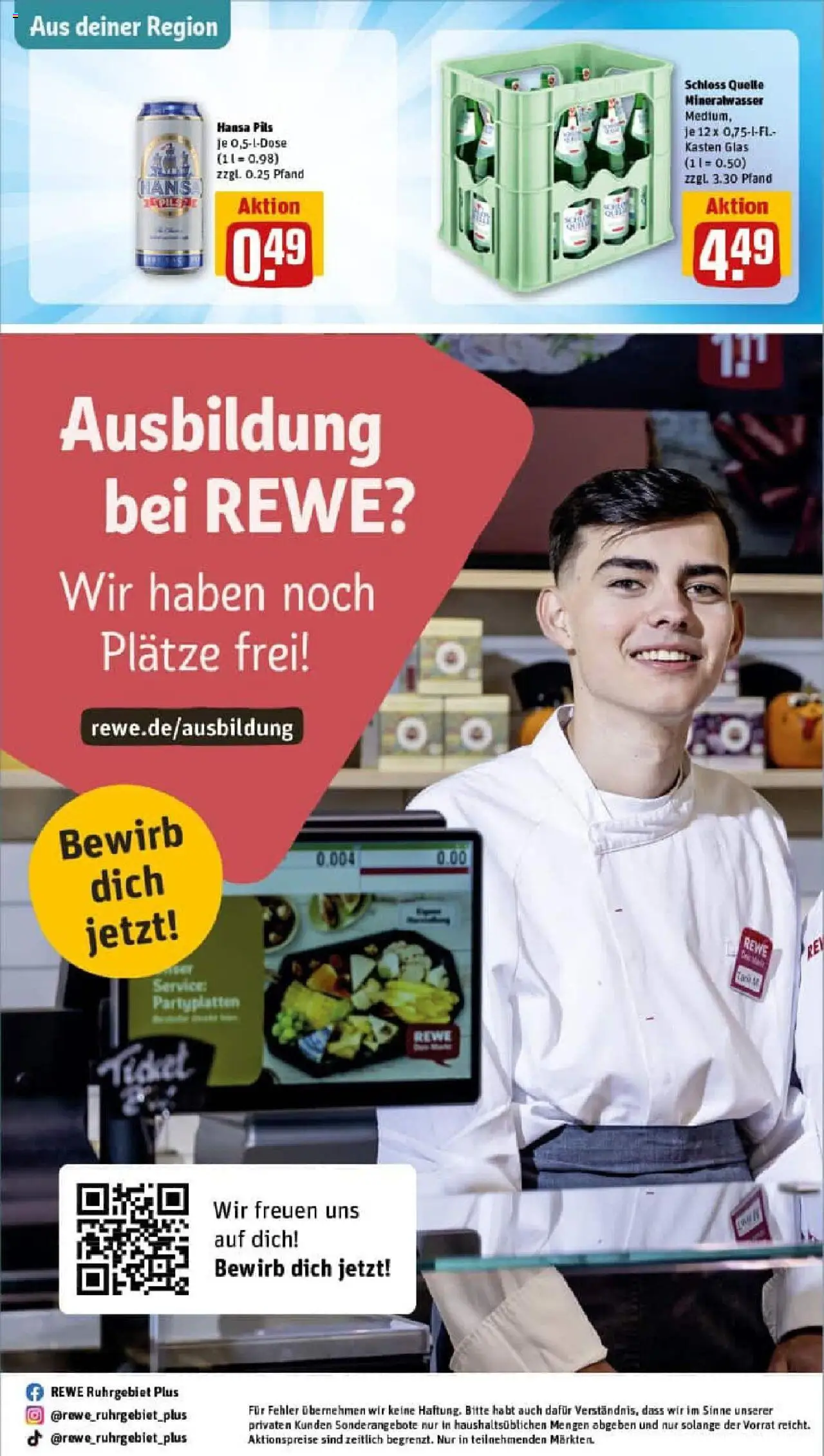 Rewe prospekt Dortmund	 - gültig ab dem 03.08.2025 | Seite: 31 | Produkte: Pils, Mineralwasser