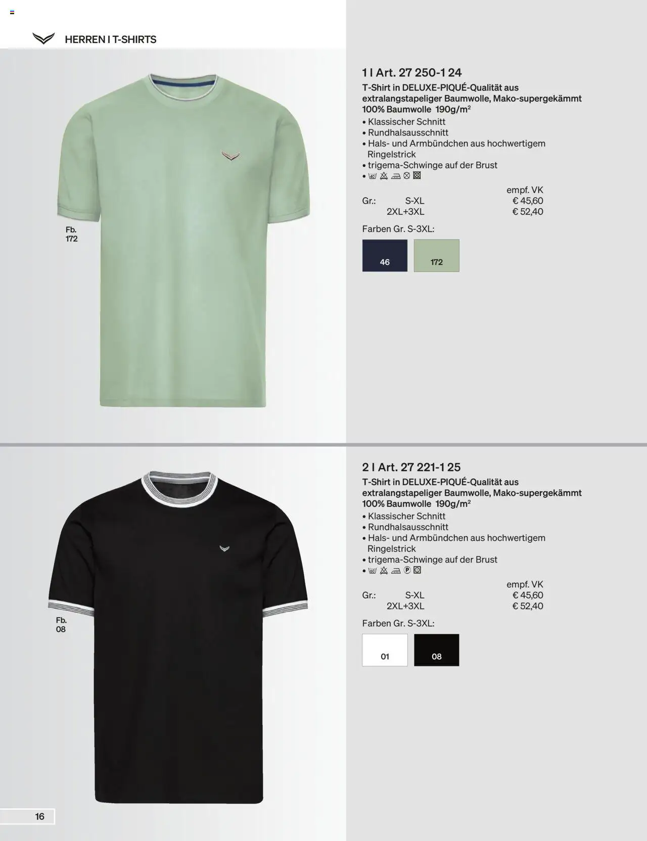 Trigema Prospekt 	 - gültig ab dem 01.09.2025 | Seite: 16 | Produkte: Langarmshirt