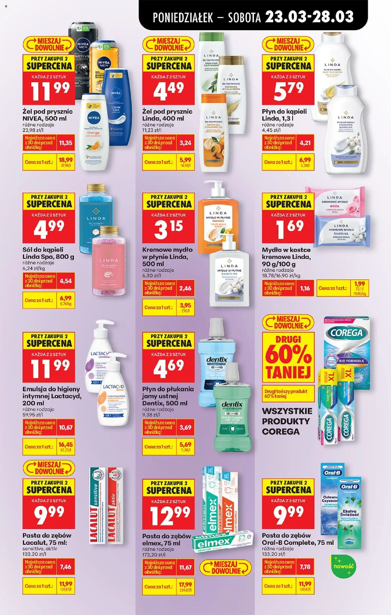 Biedronka Polsko leták od 23.03.2026 | Strana: 77 | Produkty: Corega, Mango, Nivea, Lactacyd