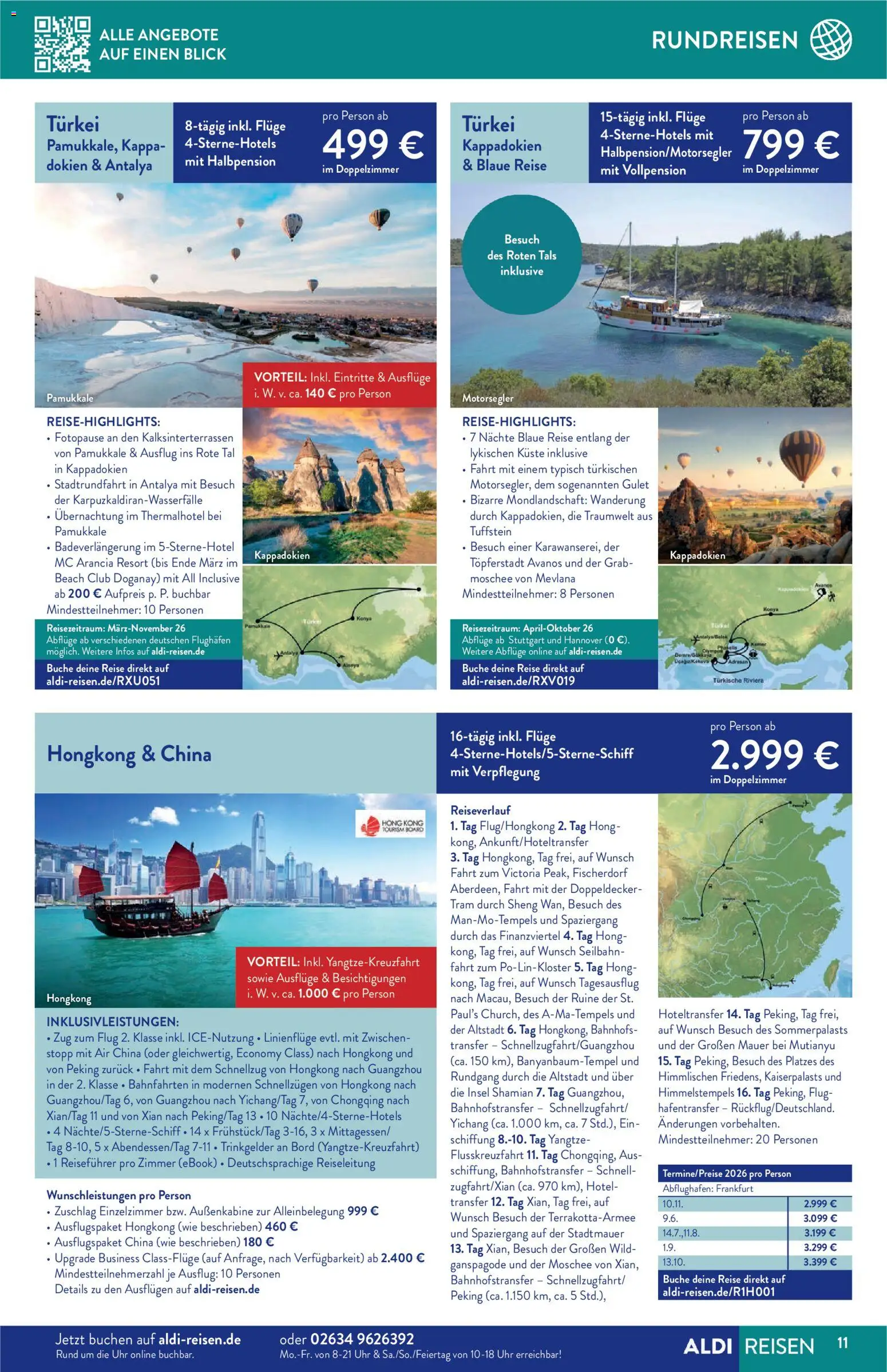 Aldi Reisen  Reisemagazin – gültig ab 01.03.2026 | Seite: 11 | Produkte: Uhr