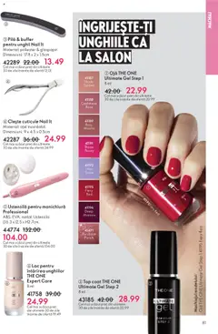 Ofertele Oriflame valabile de la 12.11.2025 | Pagină: 81 | Produse: Top coat, Clește, Machiaj, Ojă