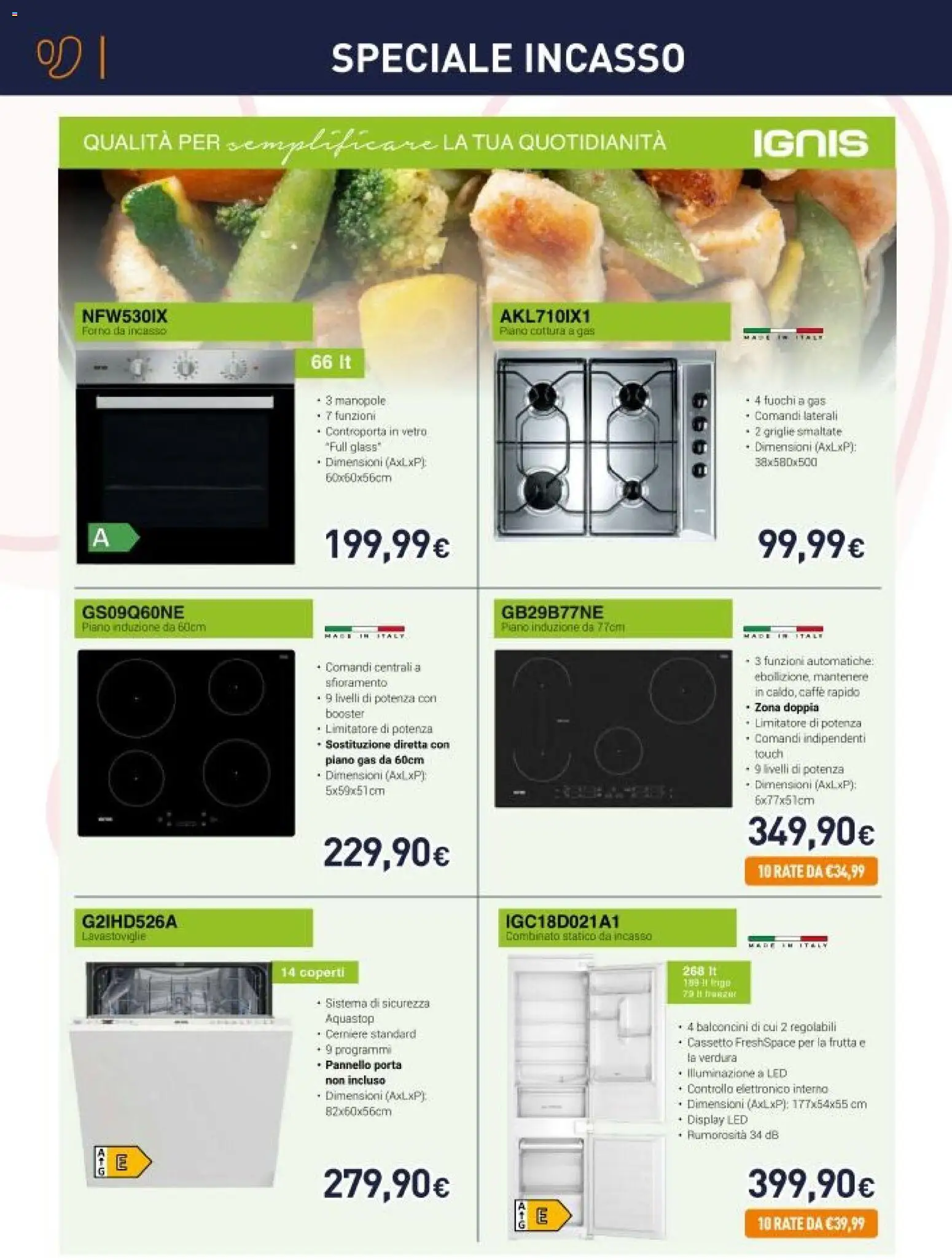 Volantino Unieuro del 16.01.2026 | Pagina: 12 | Prodotti: Caffè, Frutta, Piano cottura, Lavastoviglie