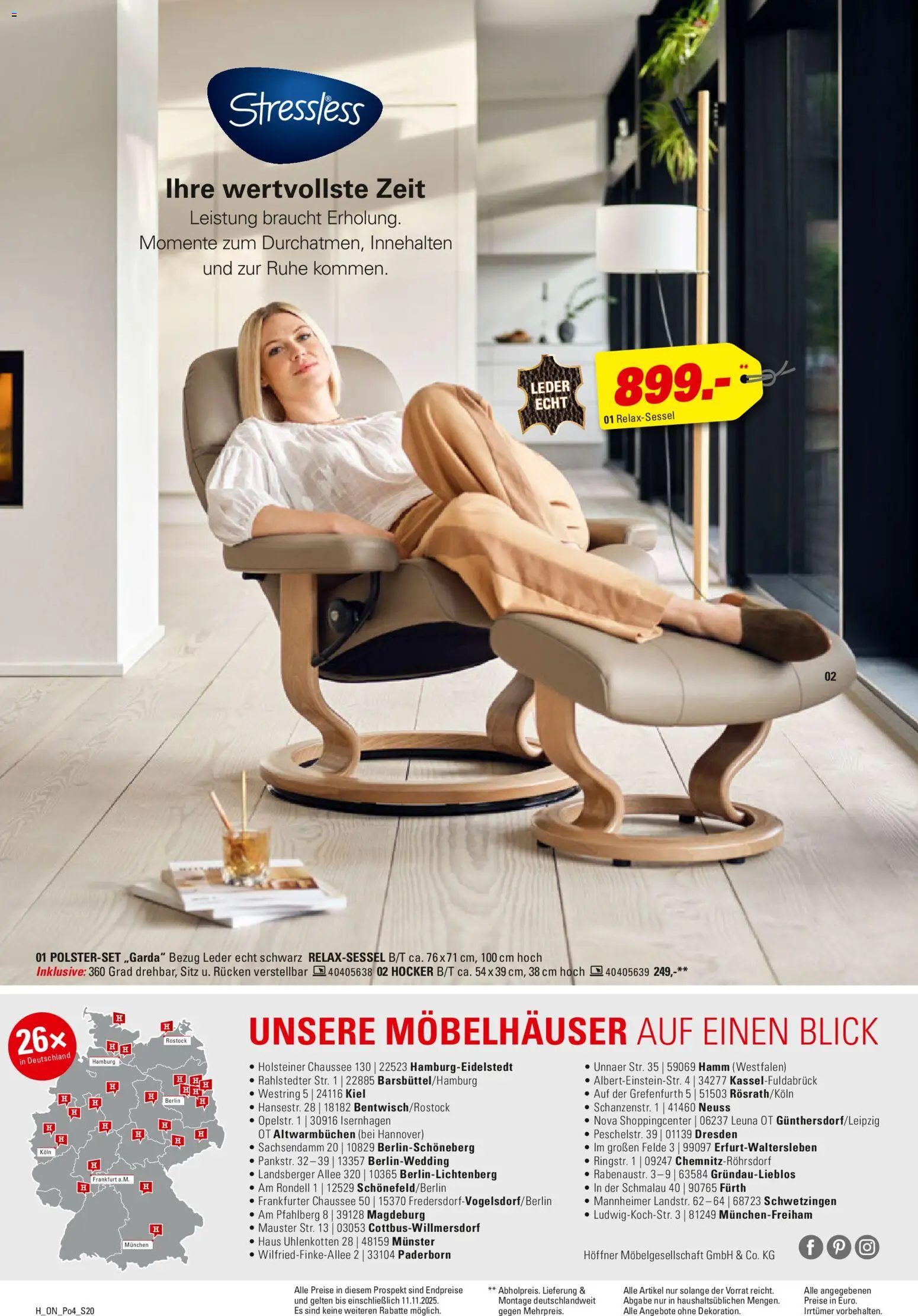 Höffner Prospekt 	 – gültig ab 28.10.2025 | Seite: 20 | Produkte: Hocker, Relaxsessel