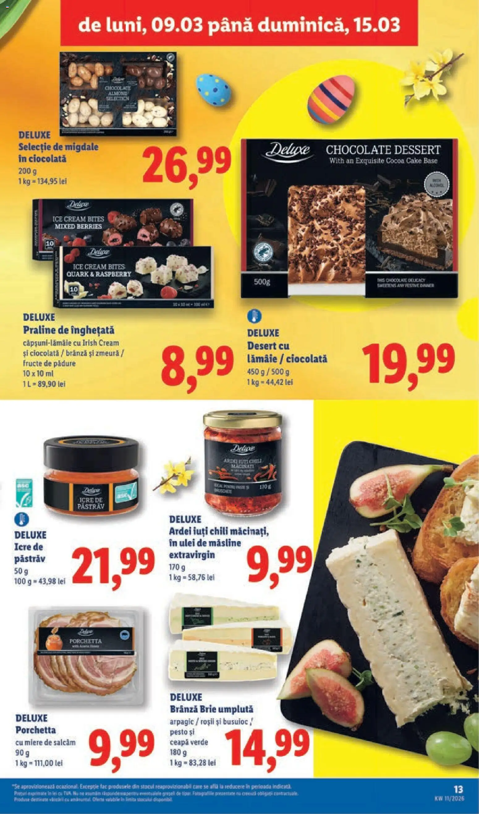 Noul catalog Lidl – valabil de la 09.03.2026 | Pagină: 13 | Produse: Înghețată, Ceapă, Fructe, Lămâie