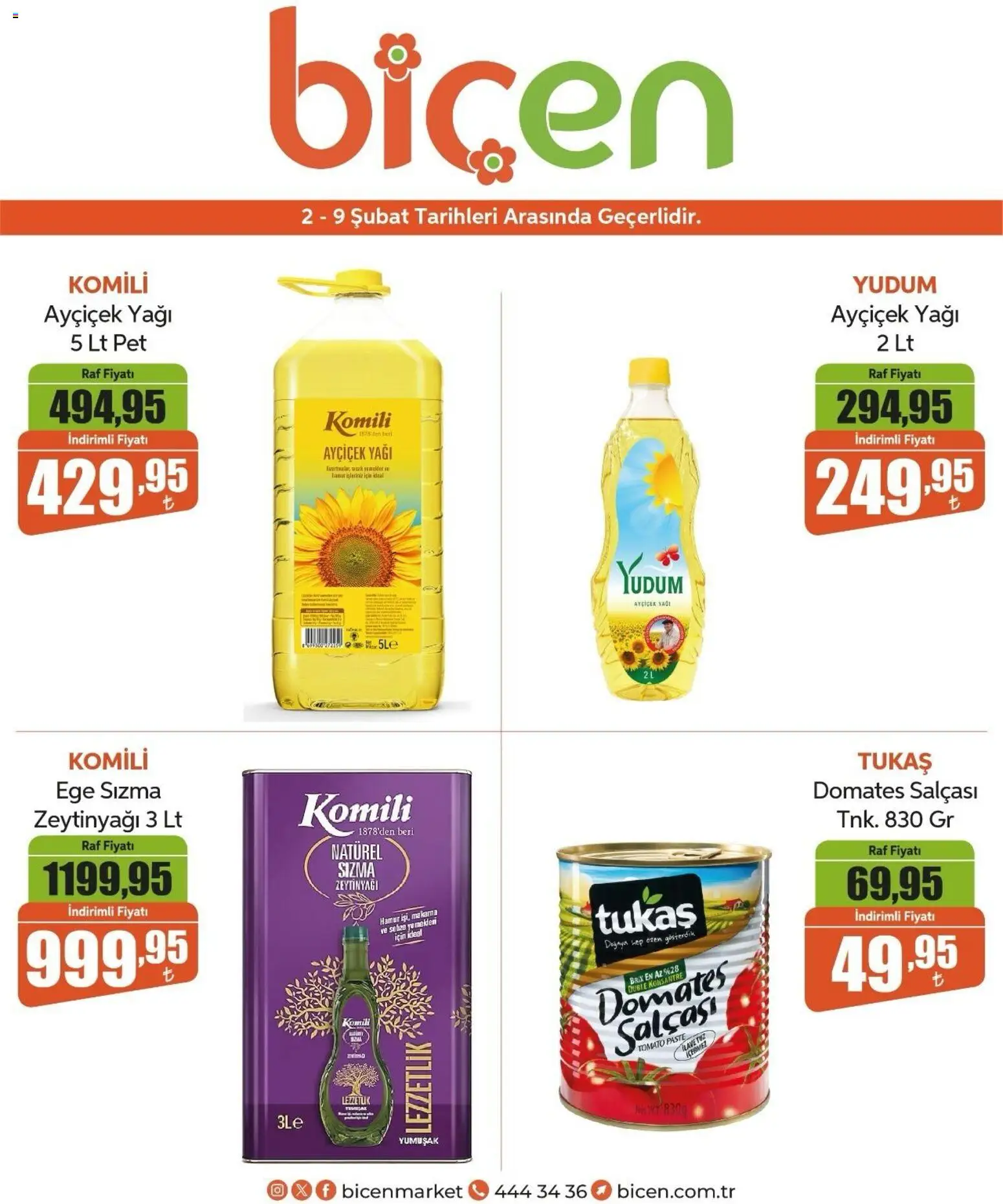 Biçen Market Katalog - 02.02.2026 tarihinden itibaren geçerlidir | Sayfa: 1