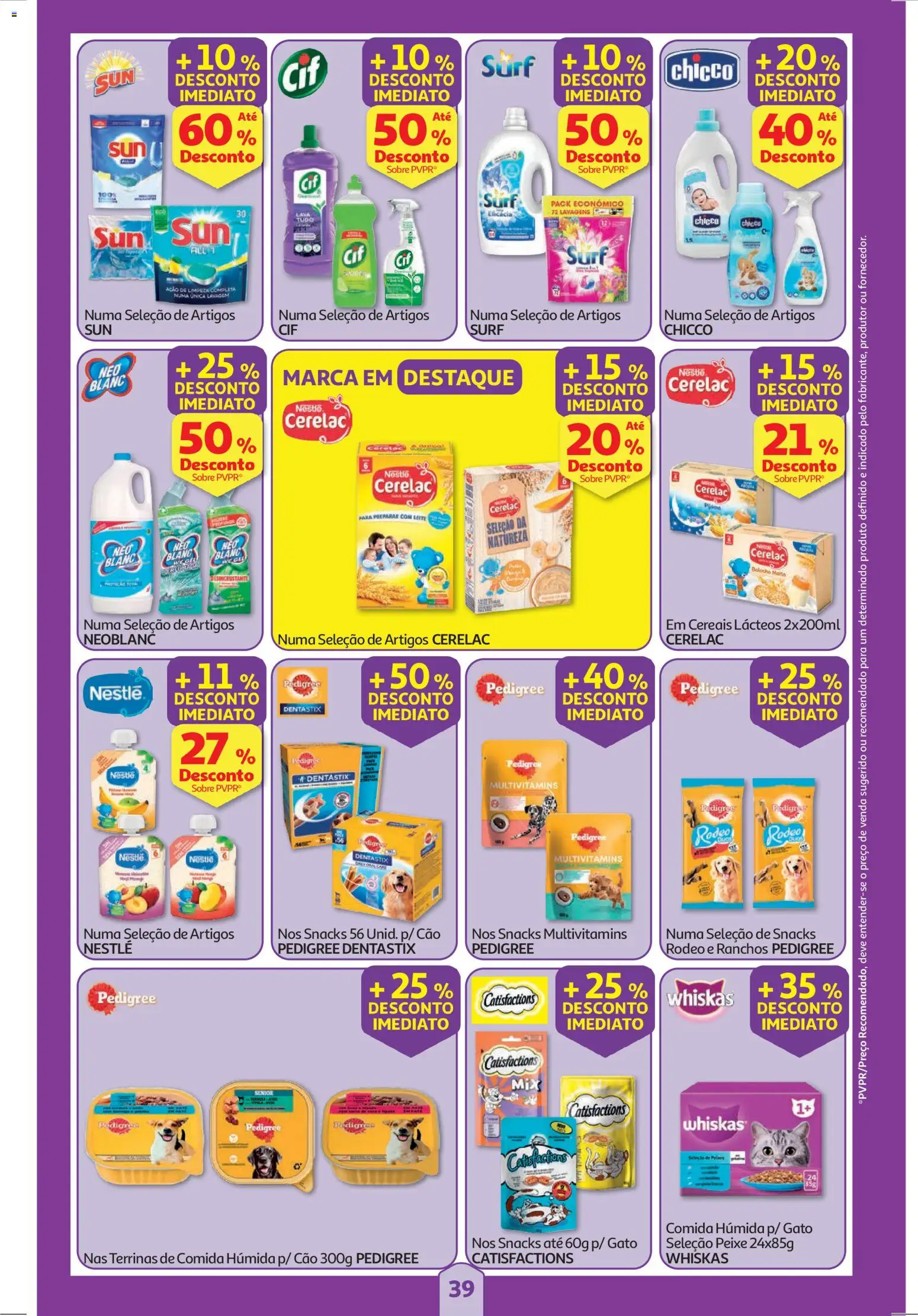 Auchan folheto │ válido de 23.10.2025 | Página: 39 | Produtos: Leite, Nestlé, Peixe, Cereais