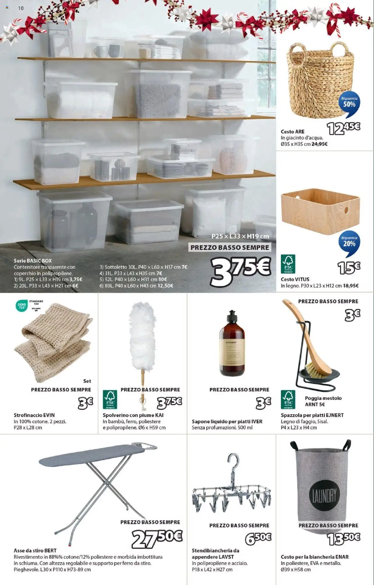 Volantino JYSK del 16.10.2025 | Pagina: 10 | Prodotti: Spazzola, Sapone, Stendibiancheria, Contenitore