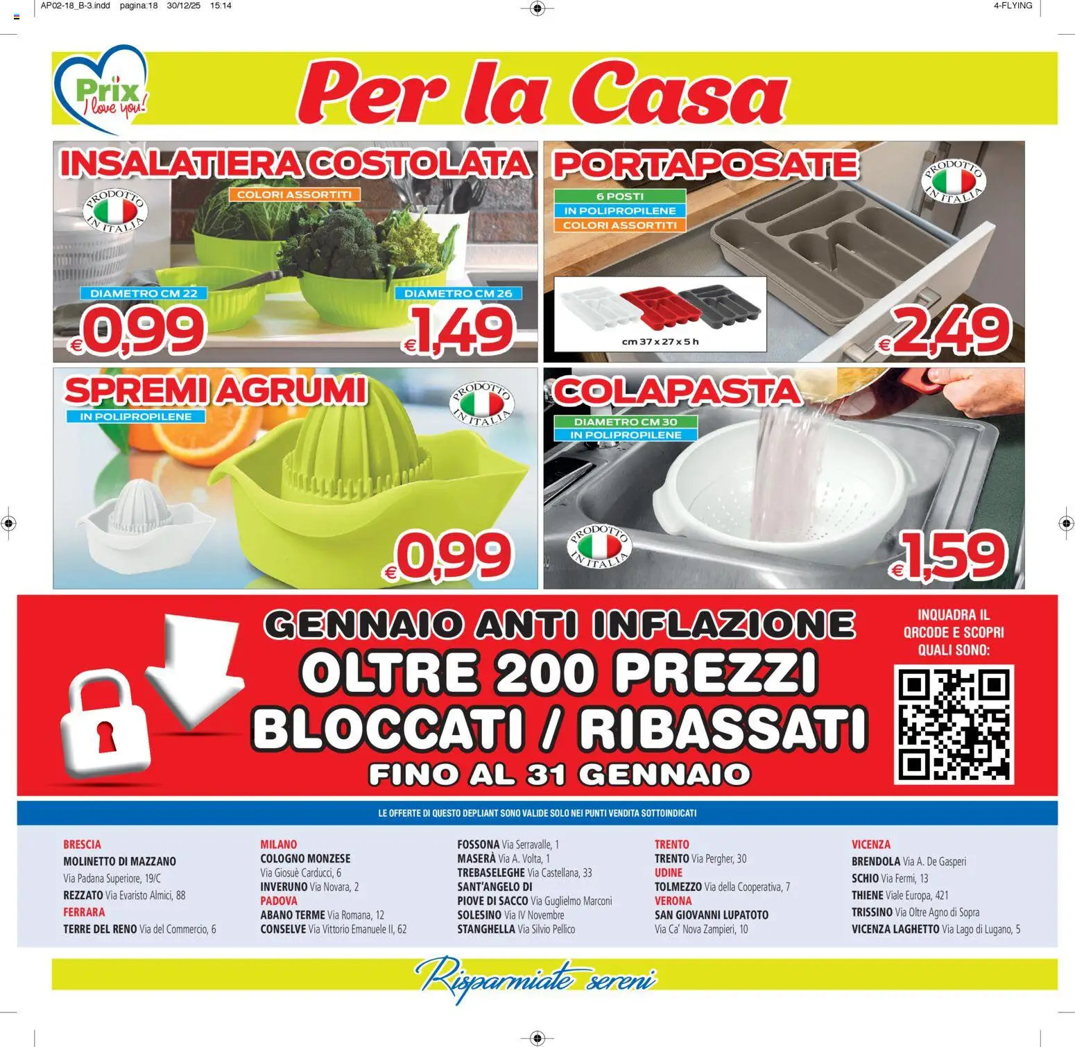 Volantino Prix del 13.01.2026 | Pagina: 19 | Prodotti: Spremi agrumi, Agrumi, Portaposate