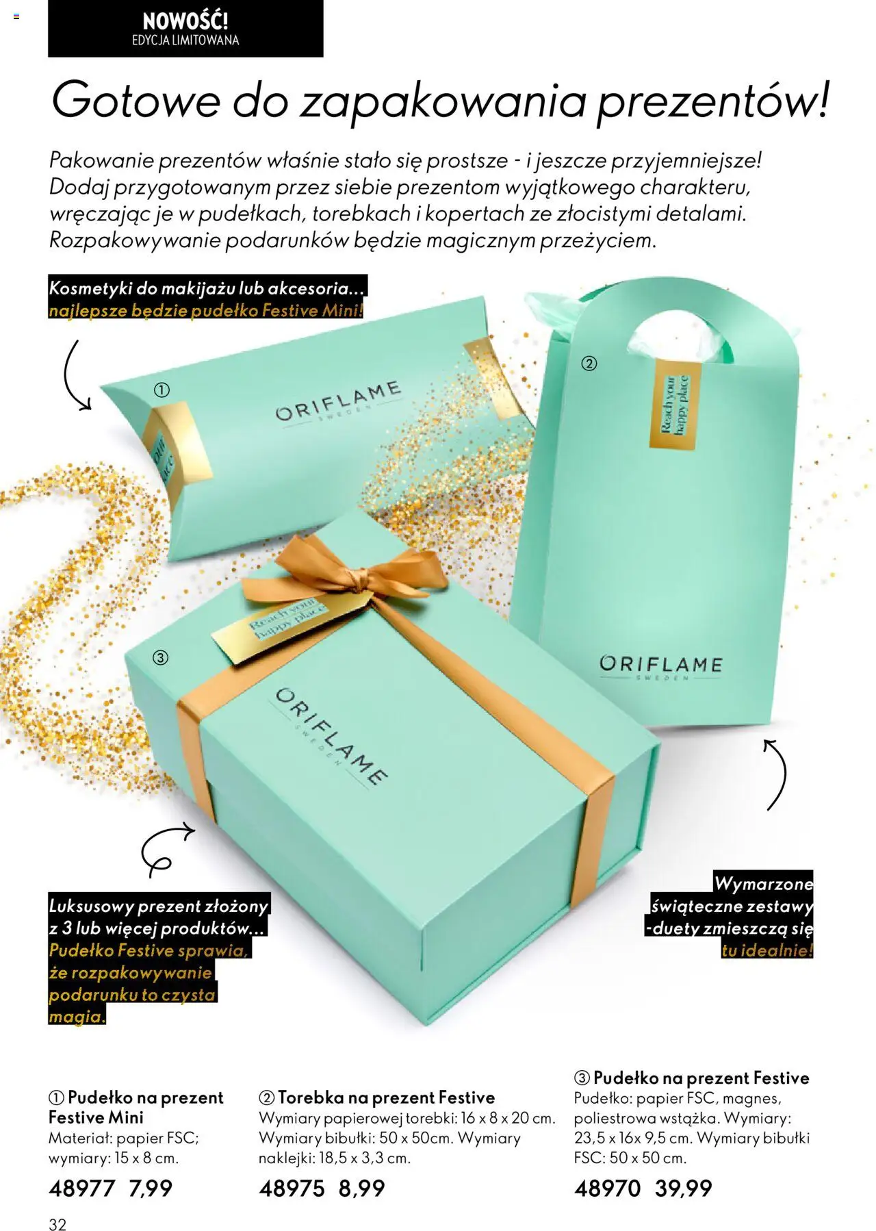 Oriflame Black Friday od 12.11.2025 | Strona: 32 | Produkty: Torebka, Kosmetyki, Pudełko, Torebki