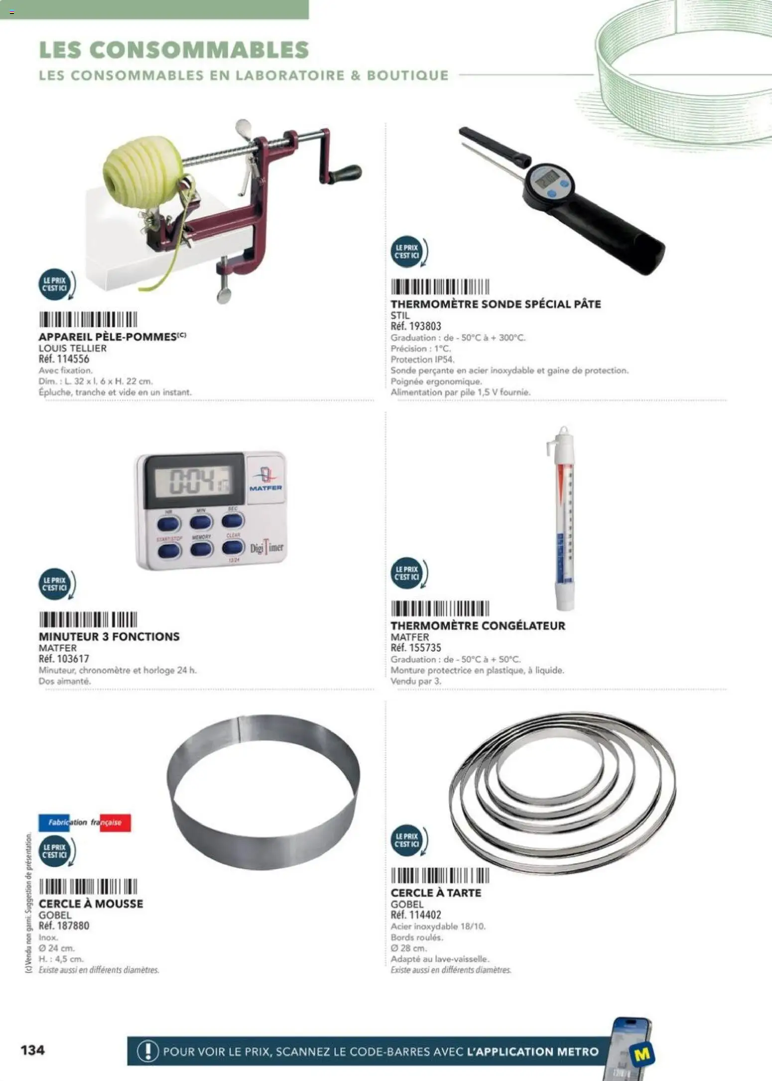 {H1} | Page: 134 | Produits: Congélateur, Thermomètre, Mousse