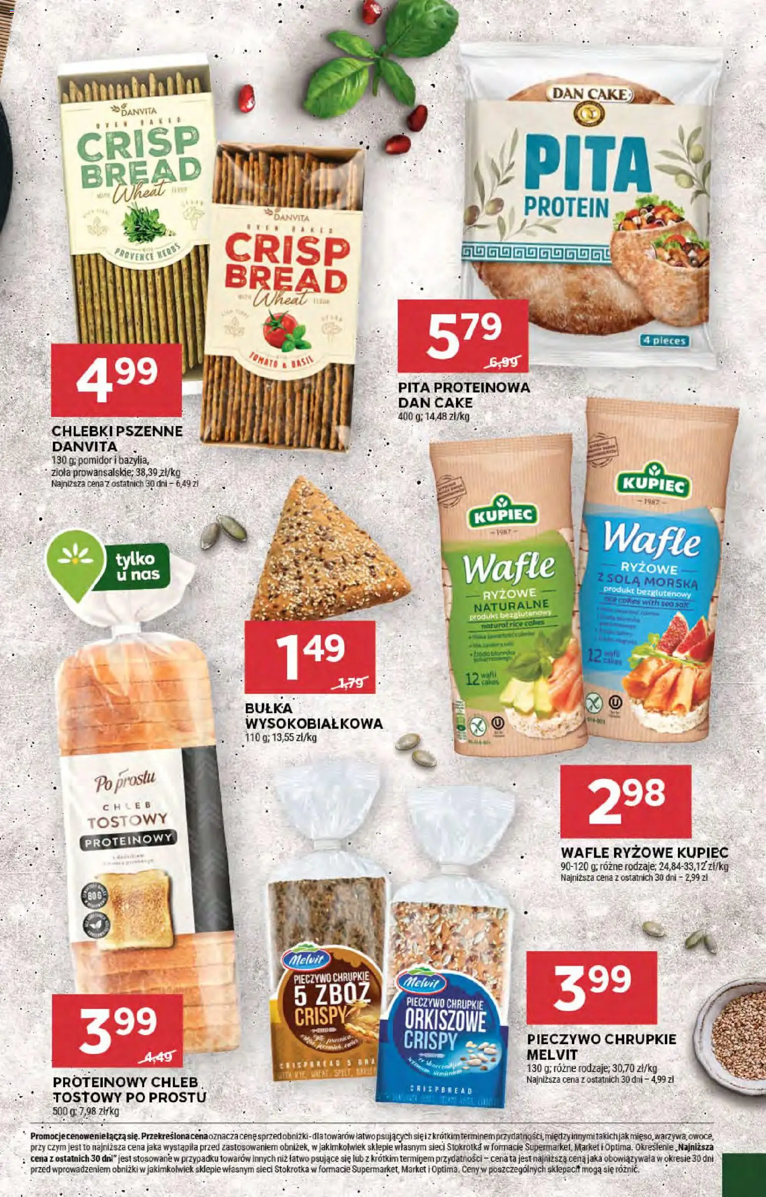 Stokrotka Gazetka od 05.02.2026 | Strona: 25 | Produkty: Stokrotka, Wafle ryżowe, Chleb, Pita