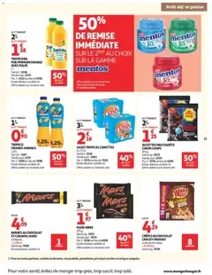 Auchan folder / publicité - Voorbeeld van een folder van Auchan, geldig van 08.04.2026 | Pagina: 11 | Producten: Tropicana, Mars, La
