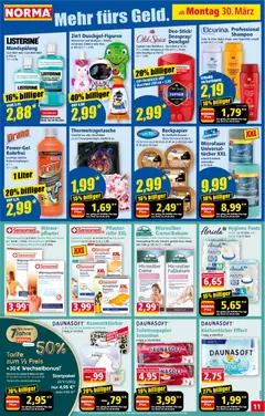 Norma Prospekt 	 ab 30.03.2026 gültig | Seite: 12 | Produkte: Box, Handcreme, Duschgel, Listerine