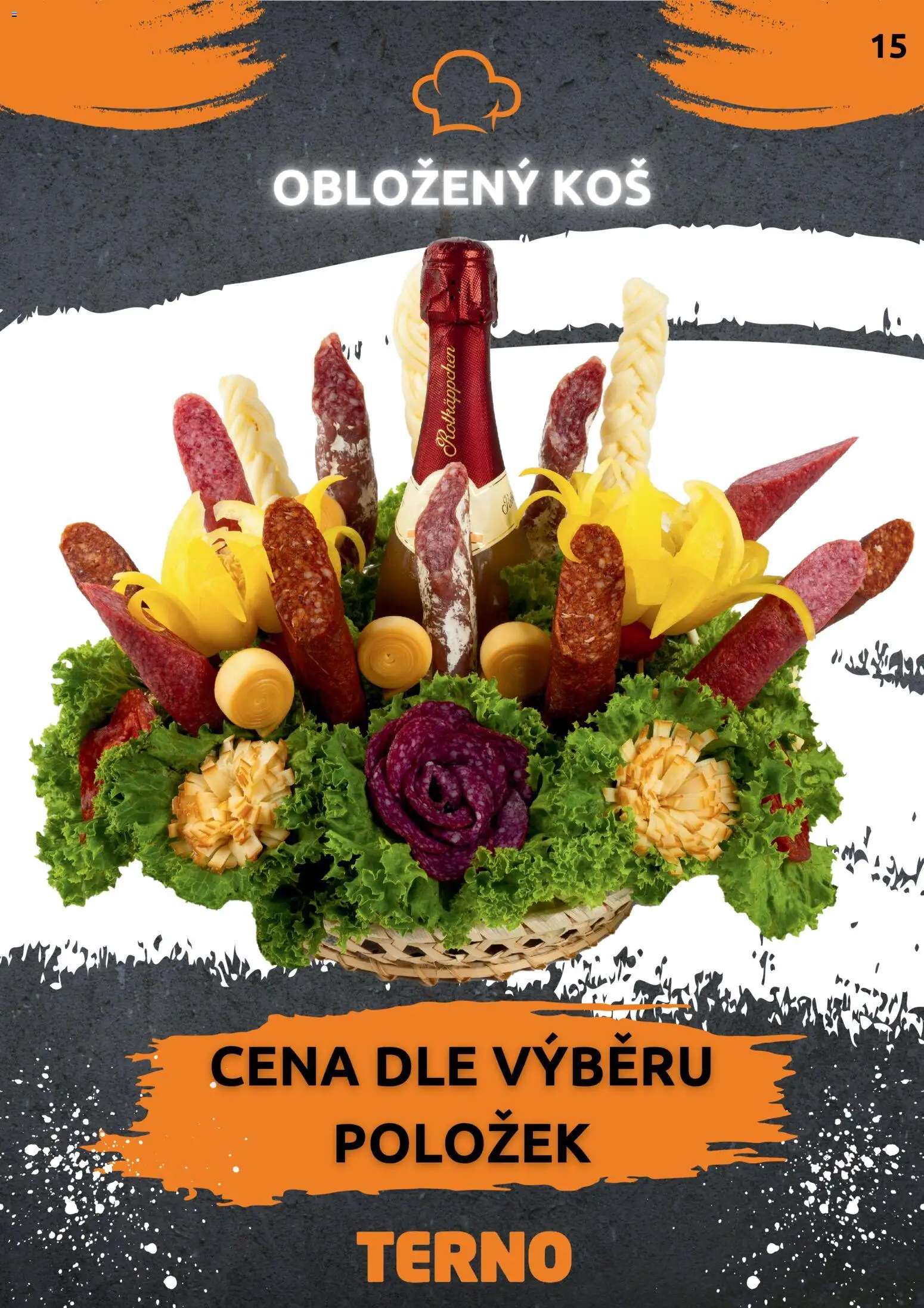 Terno leták - Grill Zlín – Studená kuchyně od 07.04.2026 | Strana: 16 | Produkty: Koš