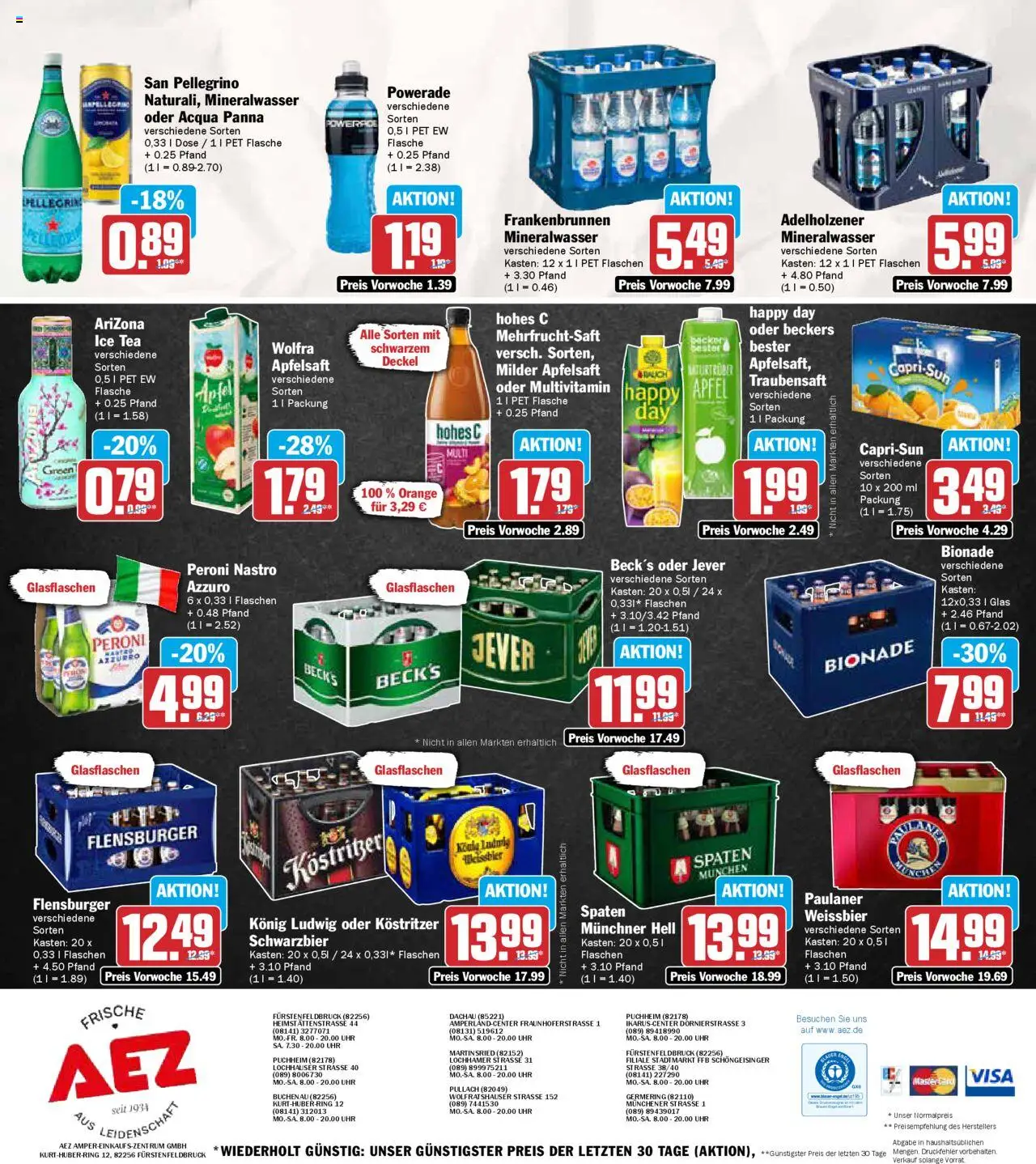 AEZ Prospekt 	 - gültig ab dem 18.08.2025 | Seite: 16 | Produkte: Kostritzer, Äpfel, Jever, Hohes c