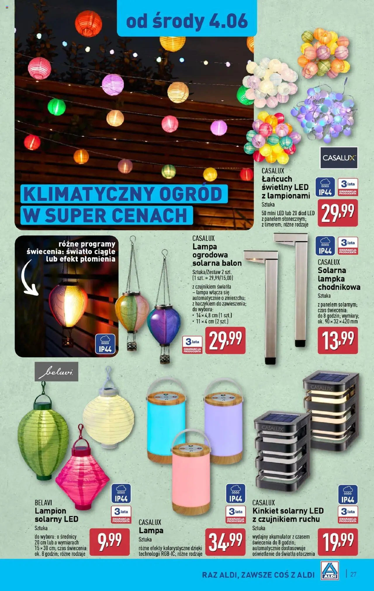Aldi Gazetka od 02.06.2025 | Strona: 27 | Produkty: Lampa