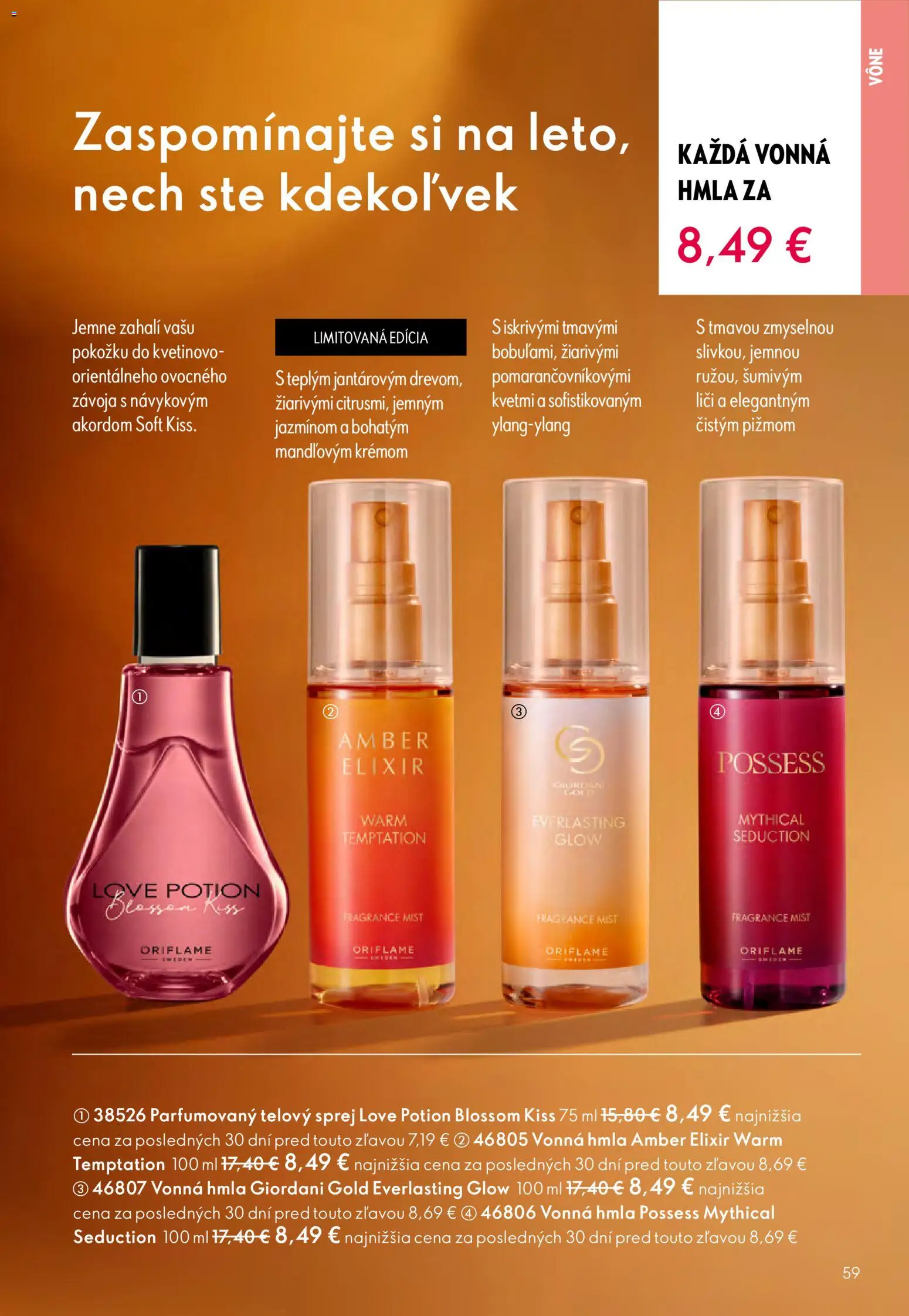 Nové Oriflame akcie – leták je platný od 12.11.2025 | Strana: 59 | Produkty: Liči